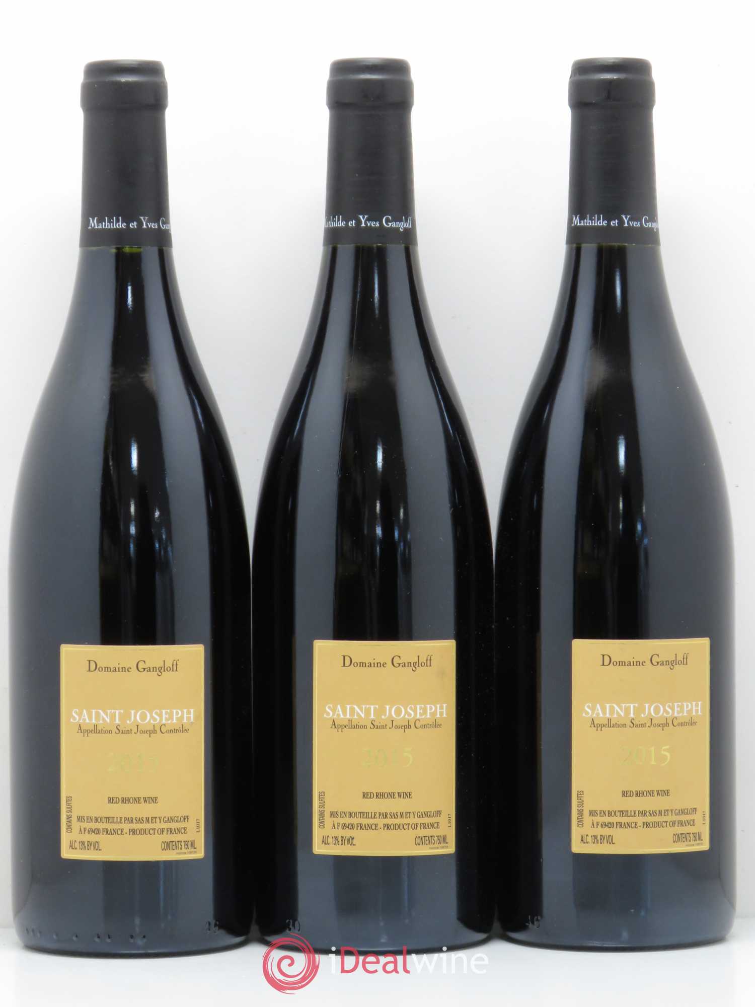Saint-Joseph Gangloff (Domaine) 2015 - Lot de 3 bouteilles - 1