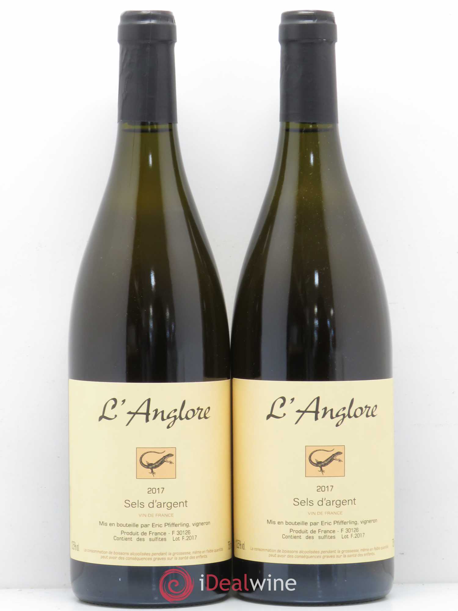 Rhône Vin de France Sels d'argent Domaine l'Anglore 2017 - Posten von 2 Flaschen - 0