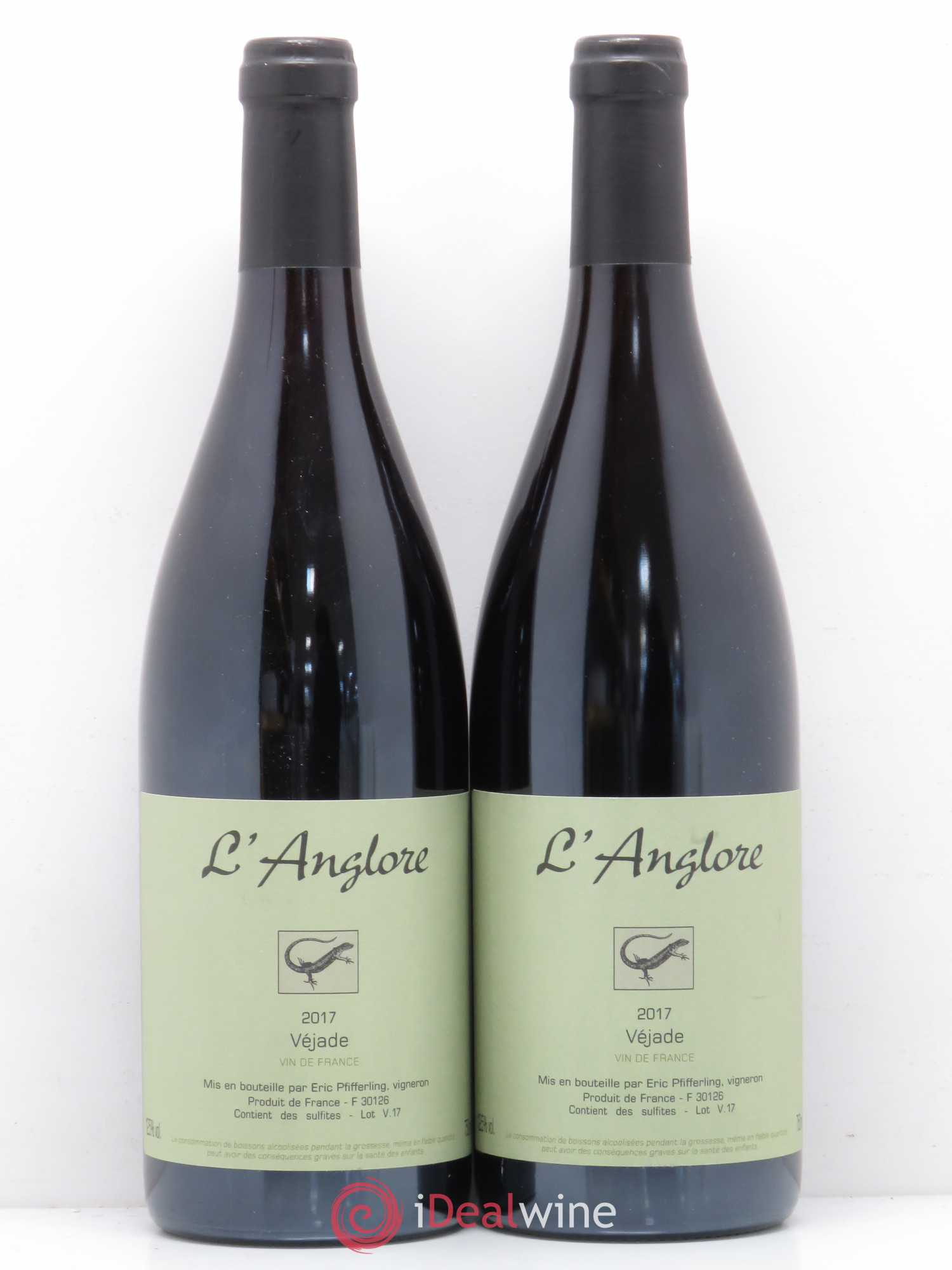 Rhône Vin de France Vejade Domaine l'Anglore 2017 - Posten von 2 Flaschen - 0