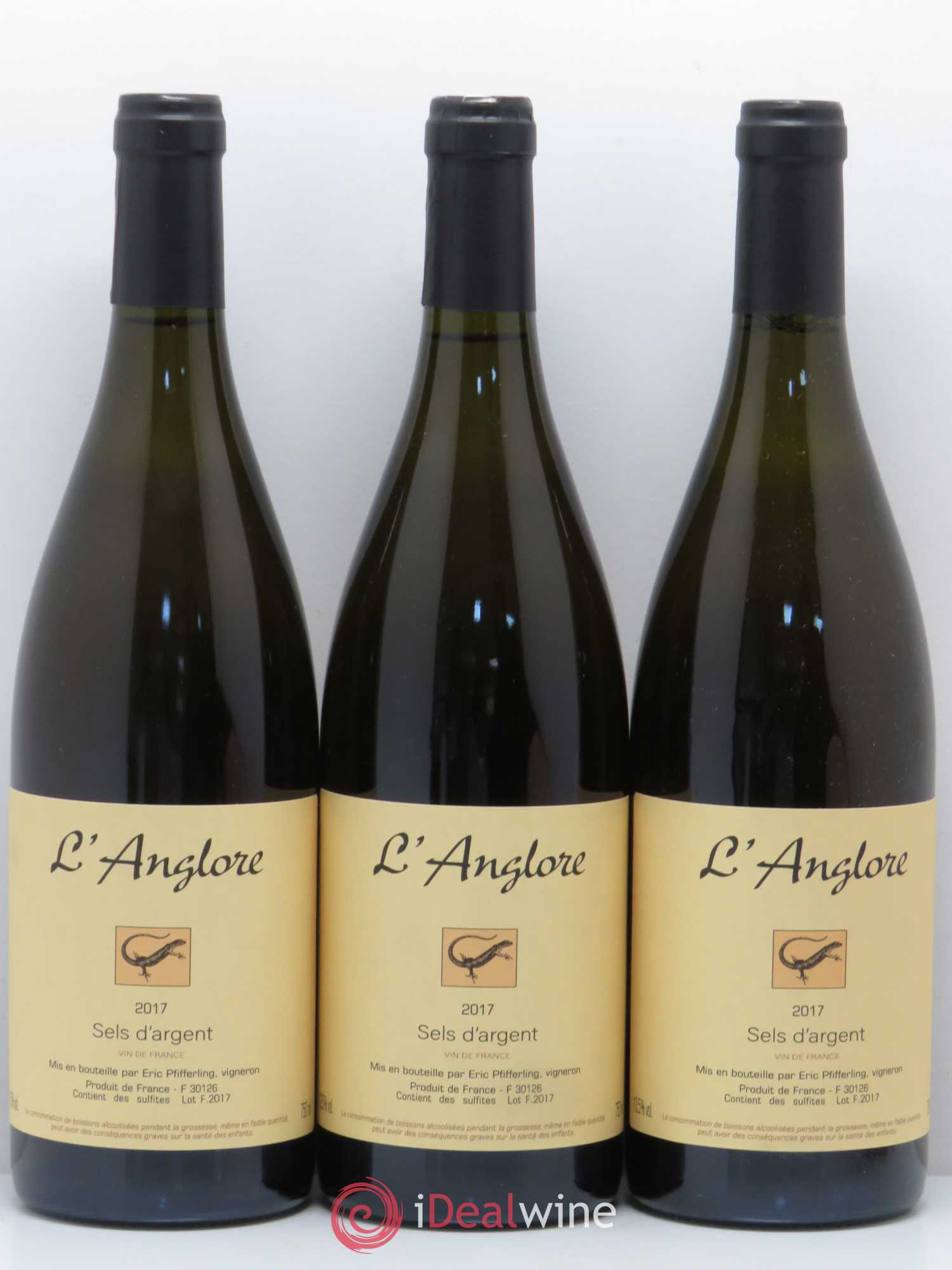 Vin de France Sels d'argent L'Anglore 2017 - Lot de 3 bouteilles - 0
