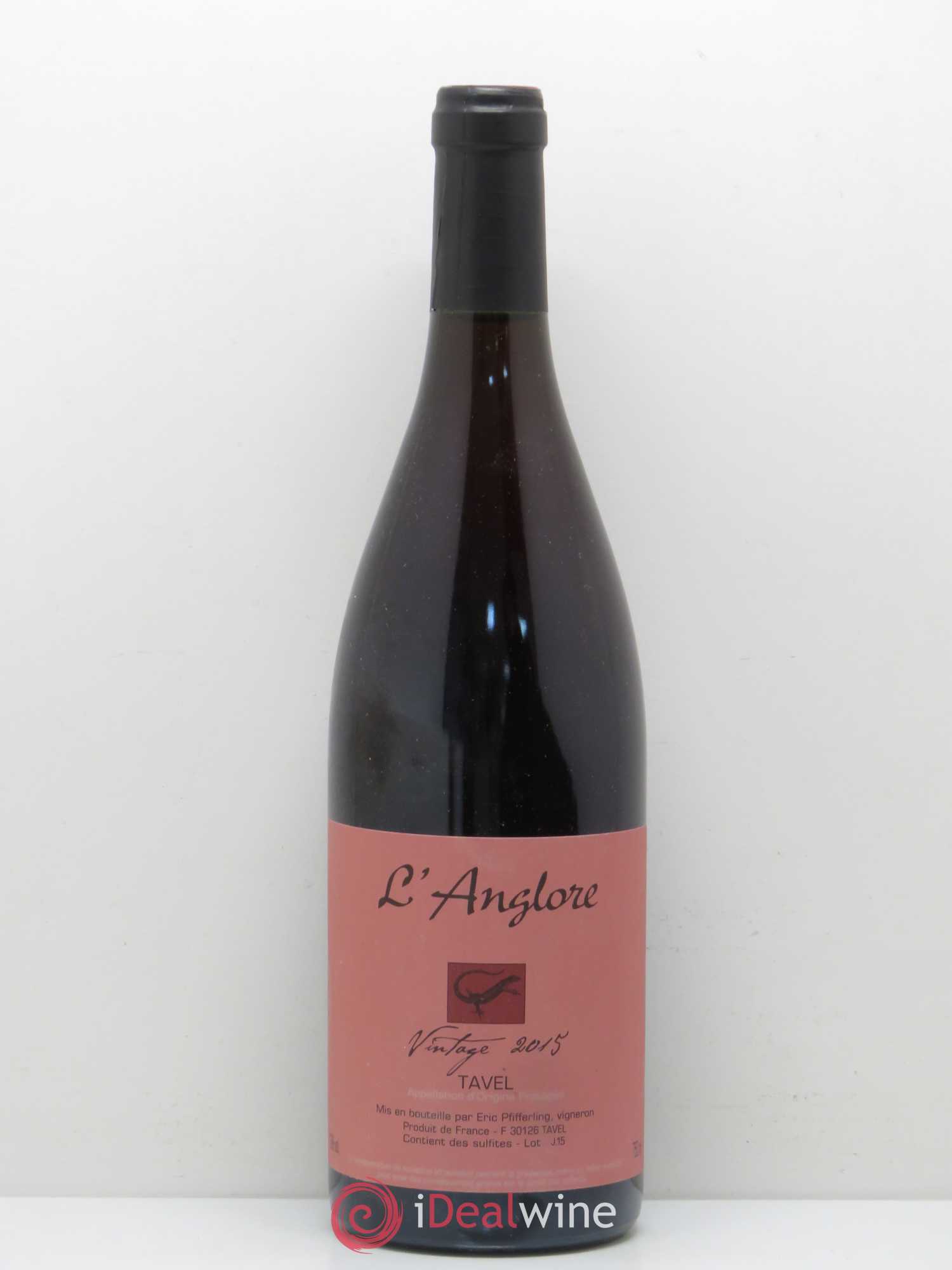 Tavel Vintage L'Anglore 2015 - Lot de 1 bouteille - 0