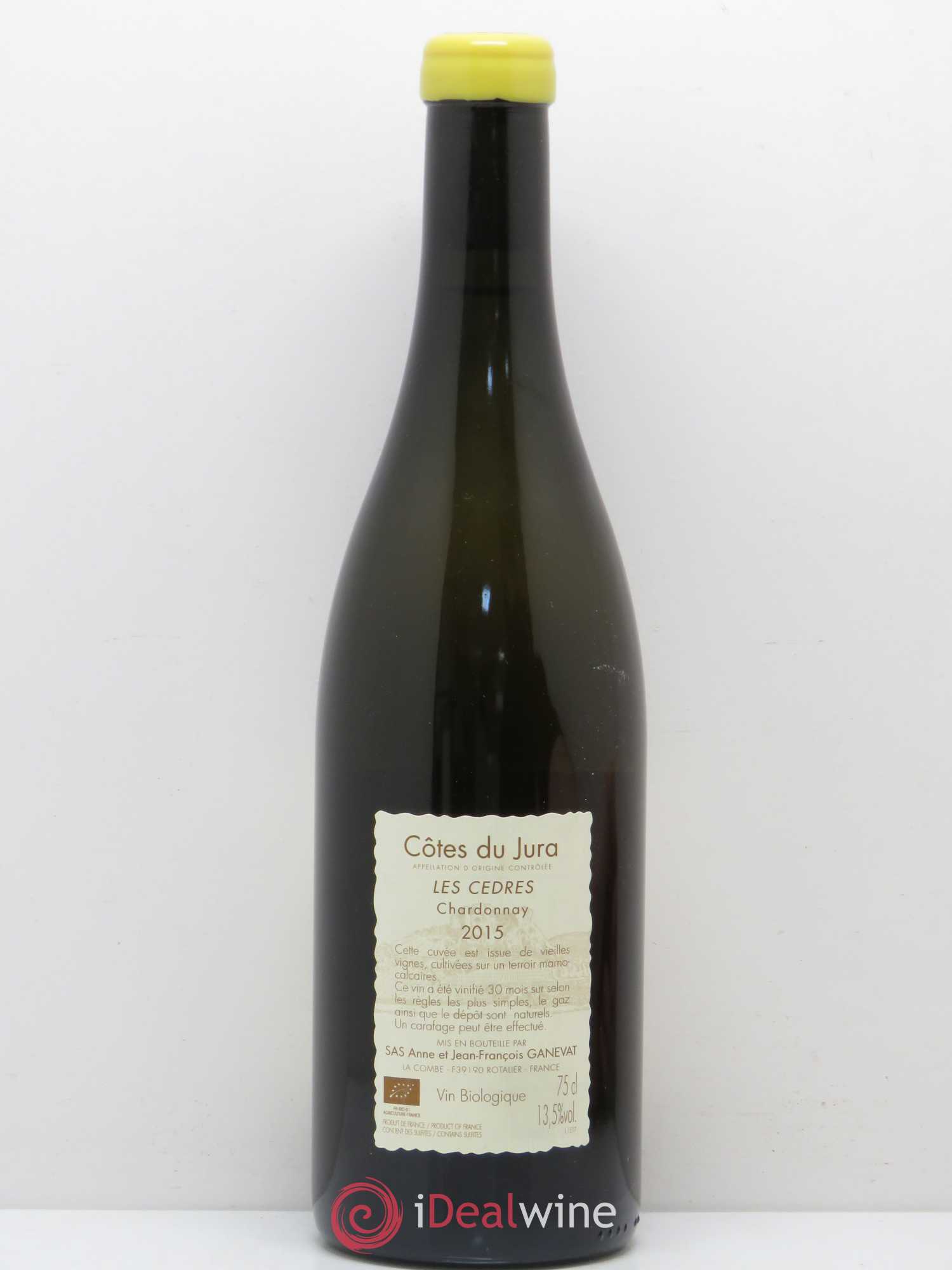 Vin de France (anciennement Côtes du Jura) Les Cèdres Anne et Jean François Ganevat 2015 - Lot de 1 bouteille - 1