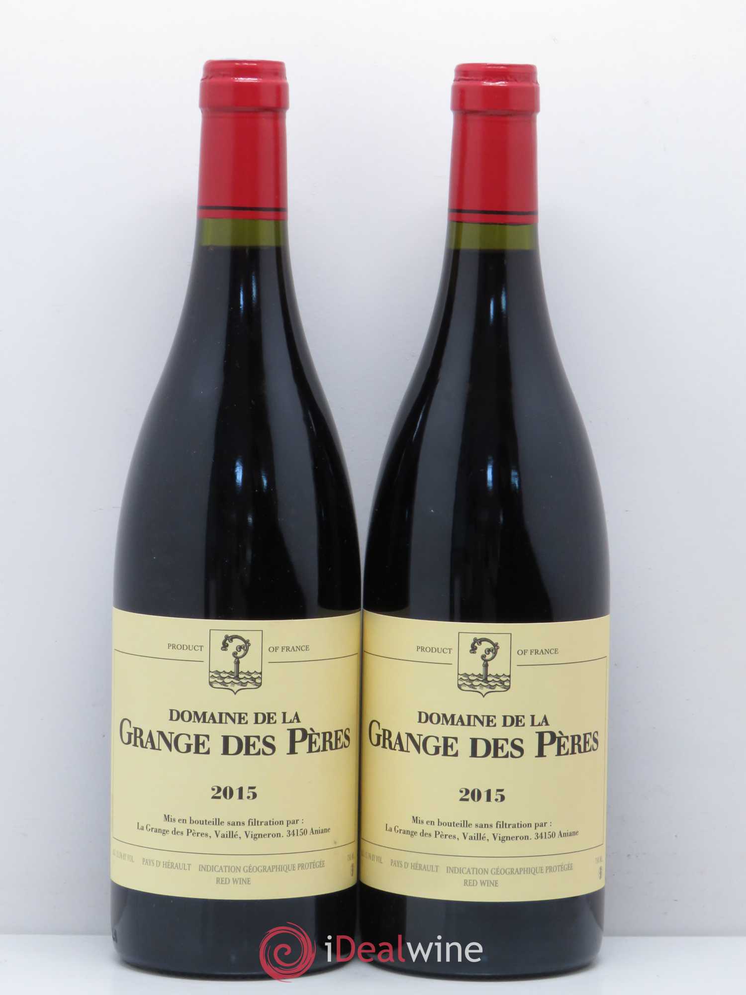Pays d'Hérault Grange des Pères Laurent Vaillé 2015 - Lot de 2 bouteilles - 0