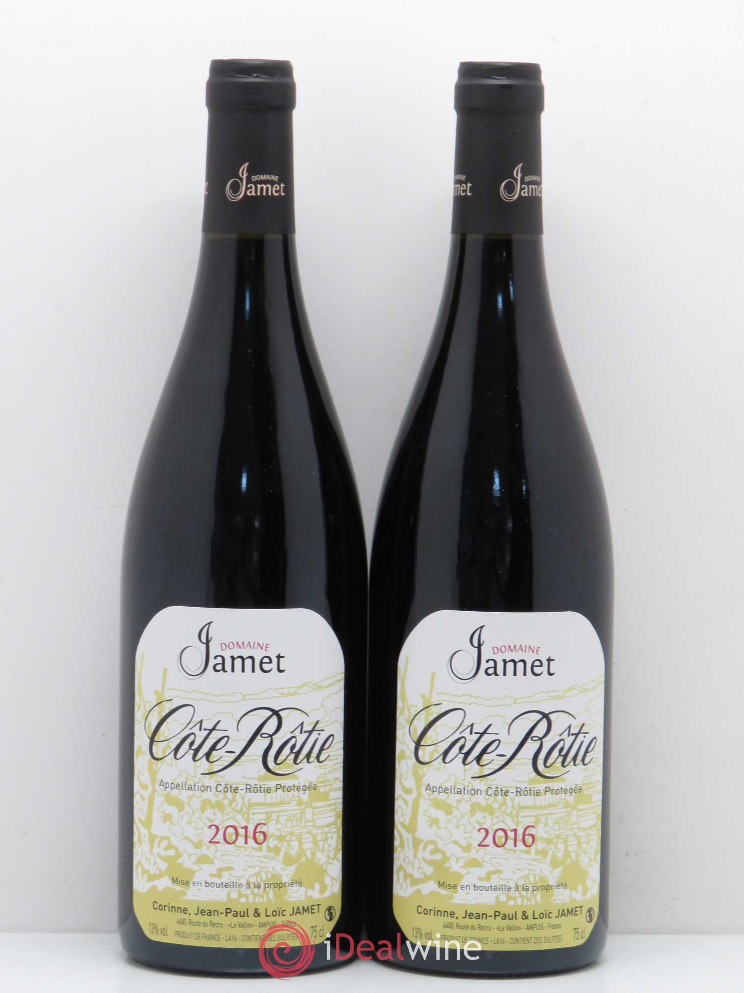 Côte-Rôtie Jamet (Domaine) 2016 - Lot de 2 bouteilles - 0