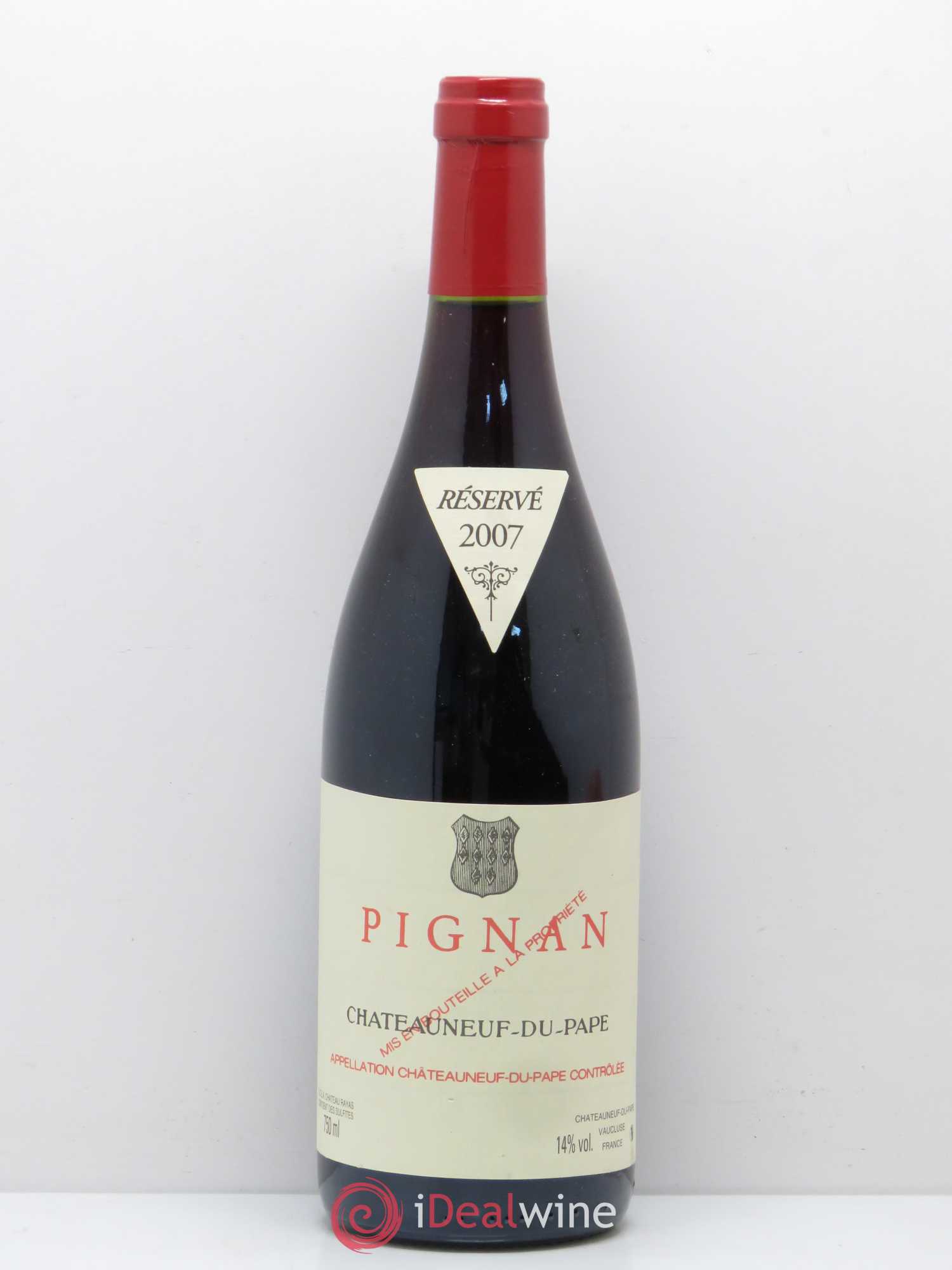 Châteauneuf-du-Pape Pignan Emmanuel Reynaud 2007 - Lot de 1 bouteille - 0