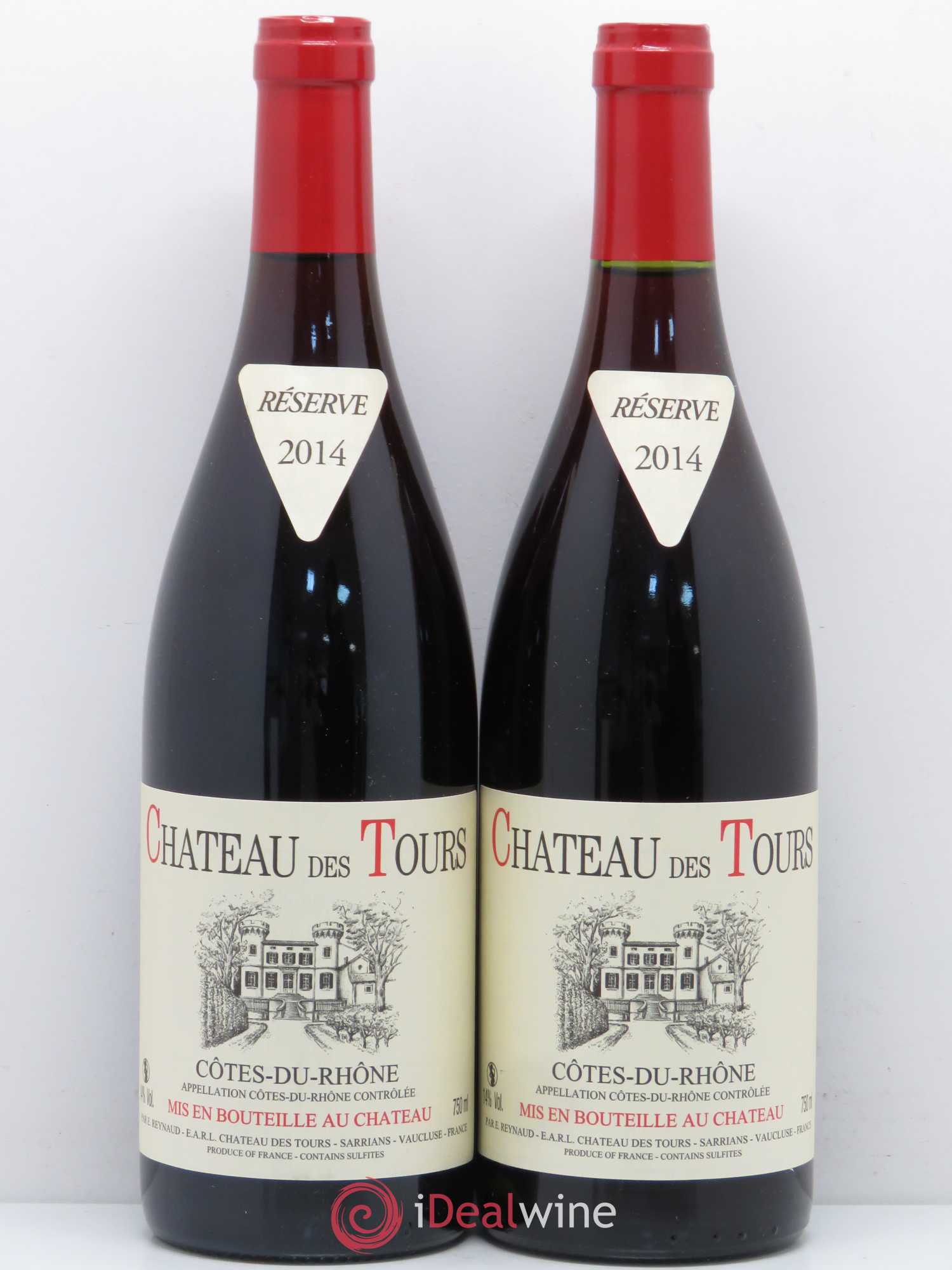 Côtes-du-Rhône Château des Tours Emmanuel Reynaud 2014 - Lot de 2 bouteilles - 0