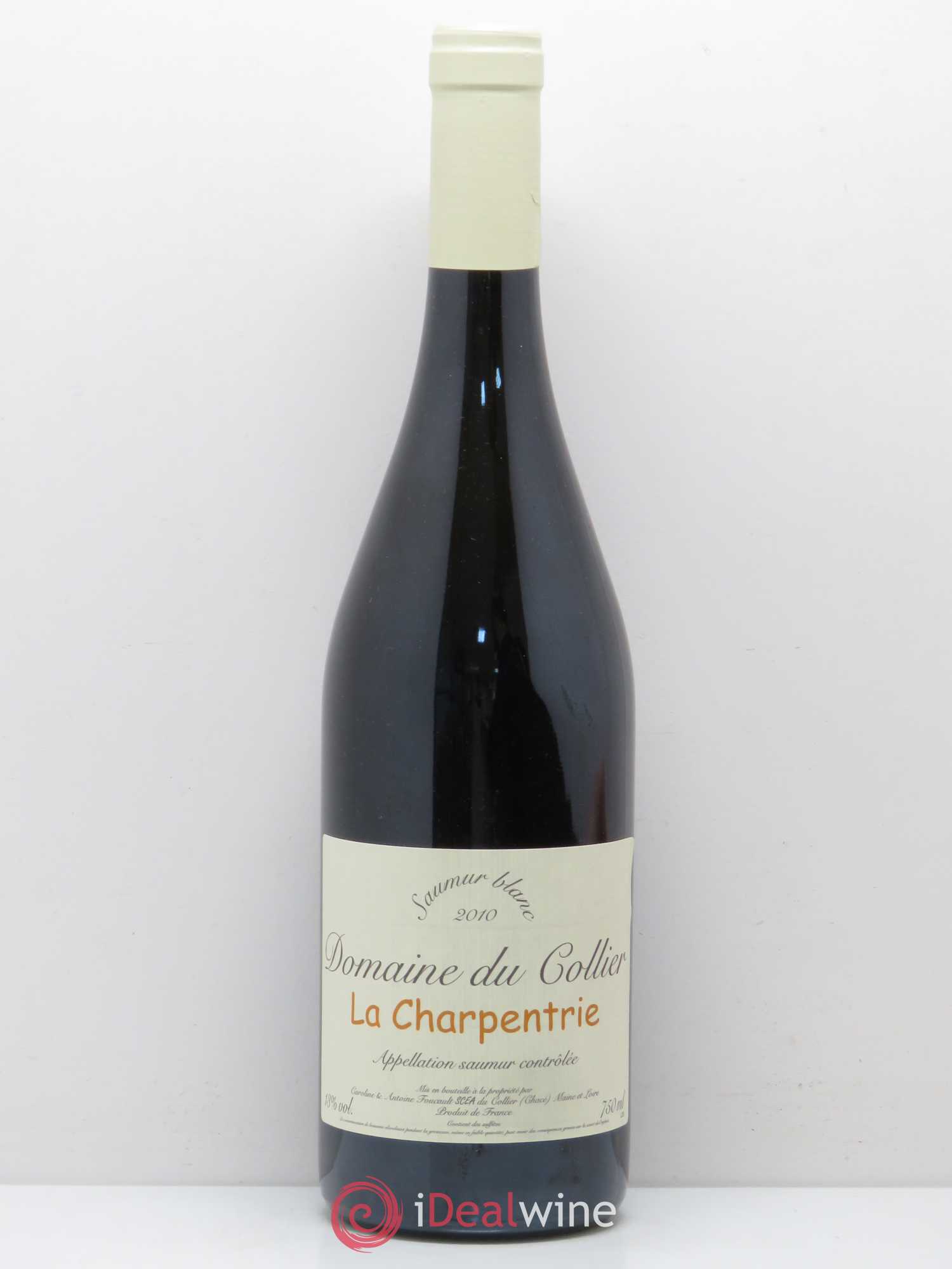 Saumur La Charpentrie Domaine du Collier 2010 - Lot de 1 bouteille - 0