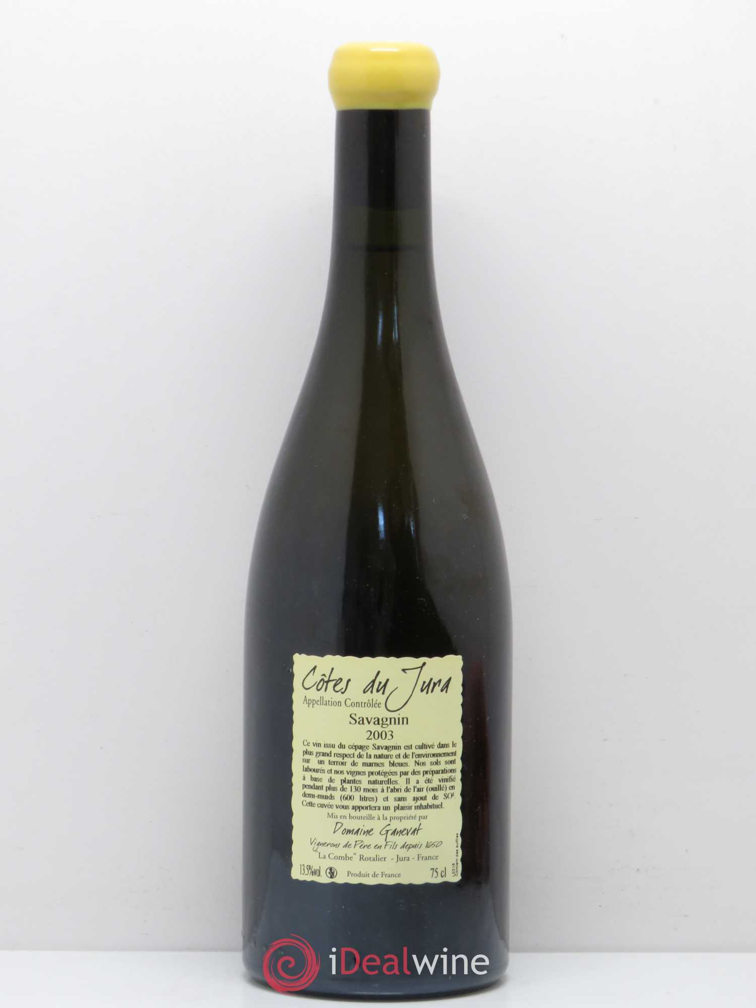 Côtes du Jura Les Vignes de mon Père Jean-François Ganevat (Domaine) 2003 - Lot de 1 bouteille - 1
