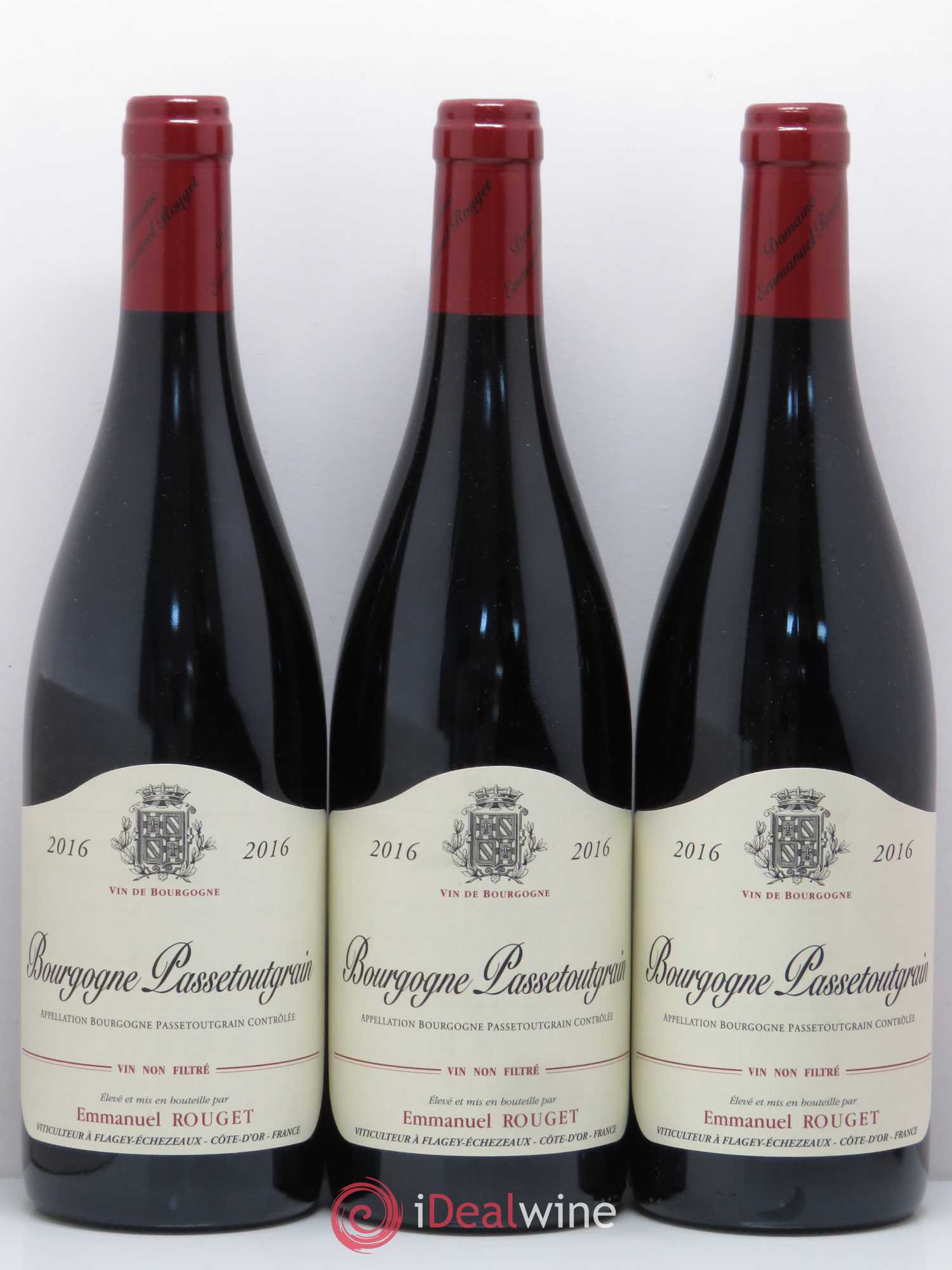 Bourgogne Passetoutgrains Domaine Rouget 2016 - Lot de 3 bouteilles - 0