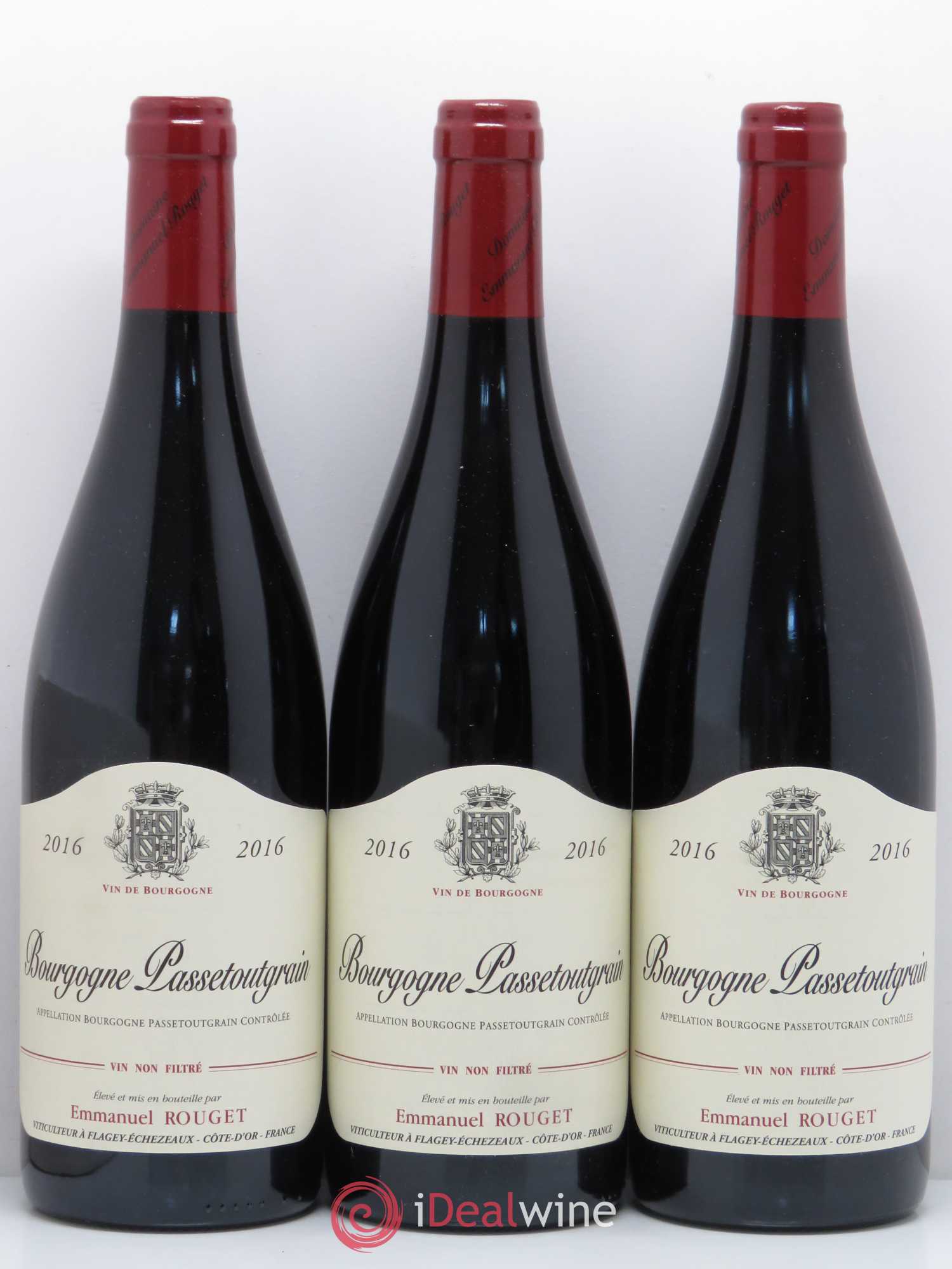 Bourgogne Passetoutgrains Domaine Rouget 2016 - Lot de 3 bouteilles - 0