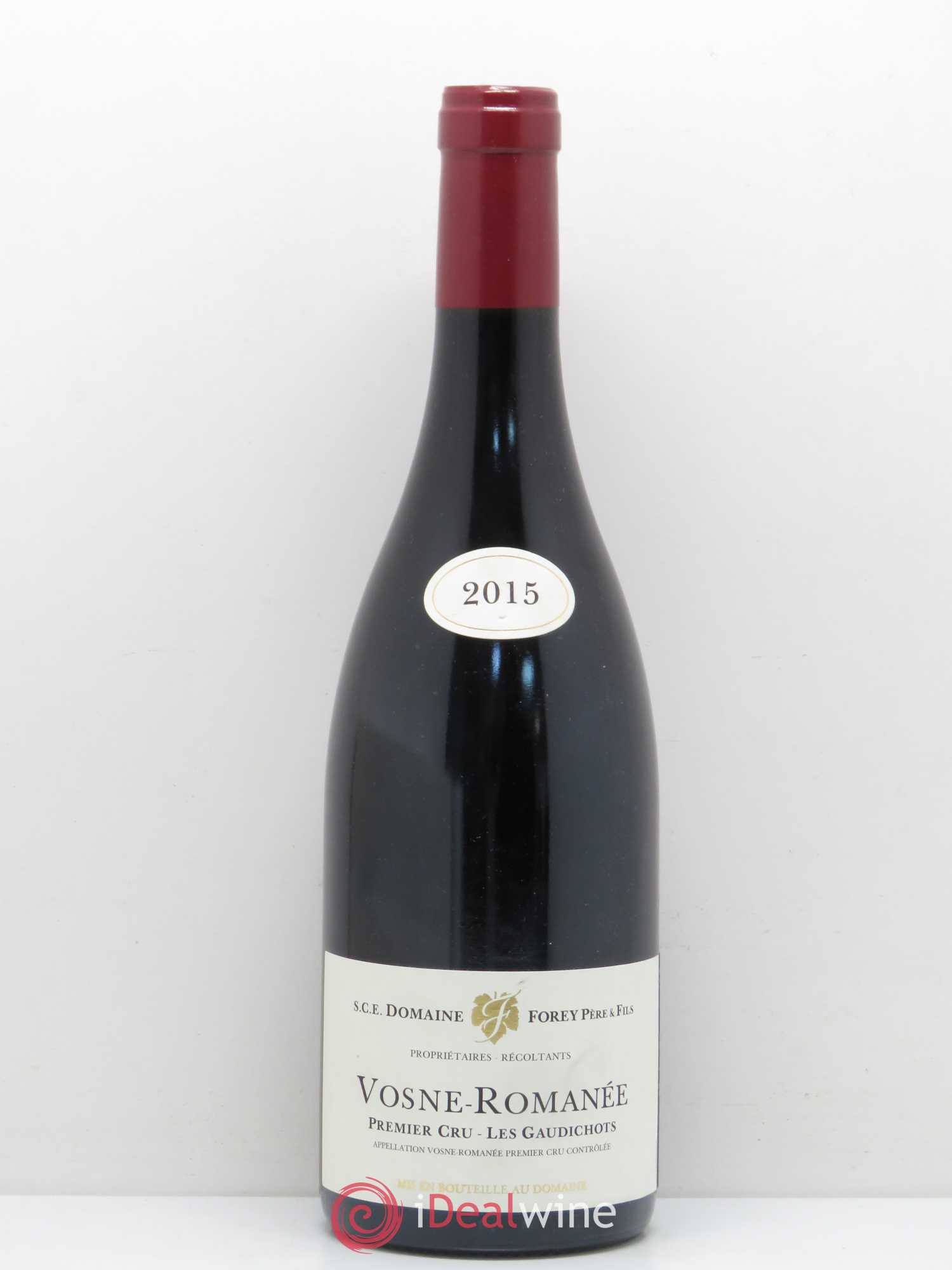 Vosne-Romanée 1er Cru Les Gaudichots Forey Père et Fils (Domaine) 2015 - Lot de 1 bouteille - 0