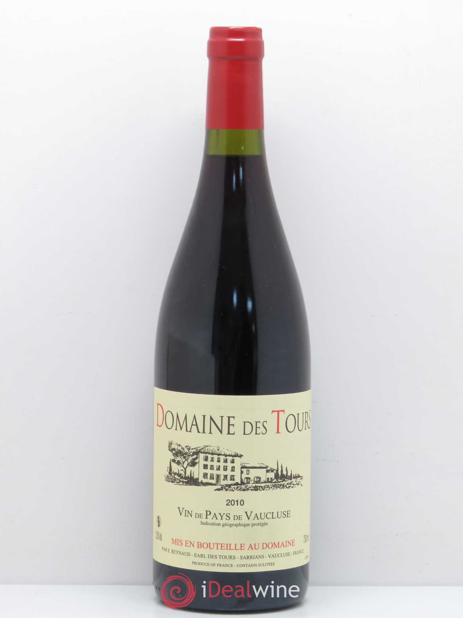Vaucluse (Vin de Pays de Vaucluse) Domaine des Tours Emmanuel Reynaud 2010 - Lot de 1 bouteille - 0