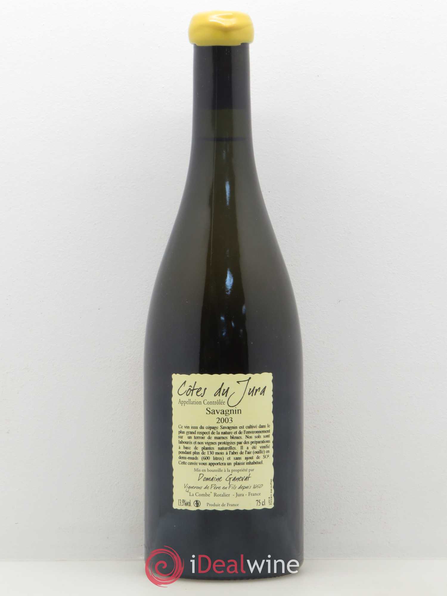 Côtes du Jura Les Vignes de mon Père Jean-François Ganevat (Domaine) 2003 - Lot de 1 bouteille - 1