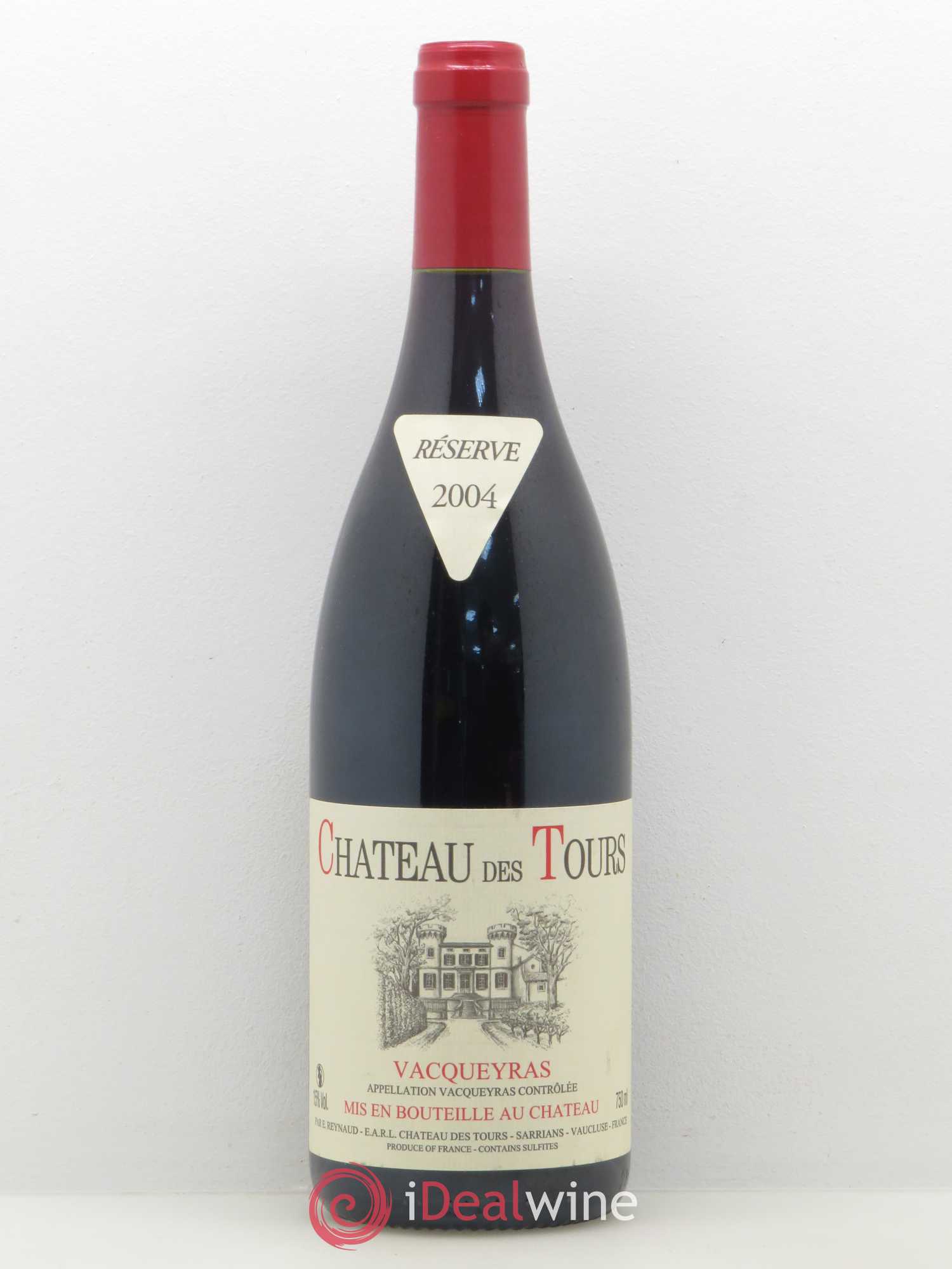 Vacqueyras Château des Tours Emmanuel Reynaud 2004 - Lot de 1 bouteille - 0