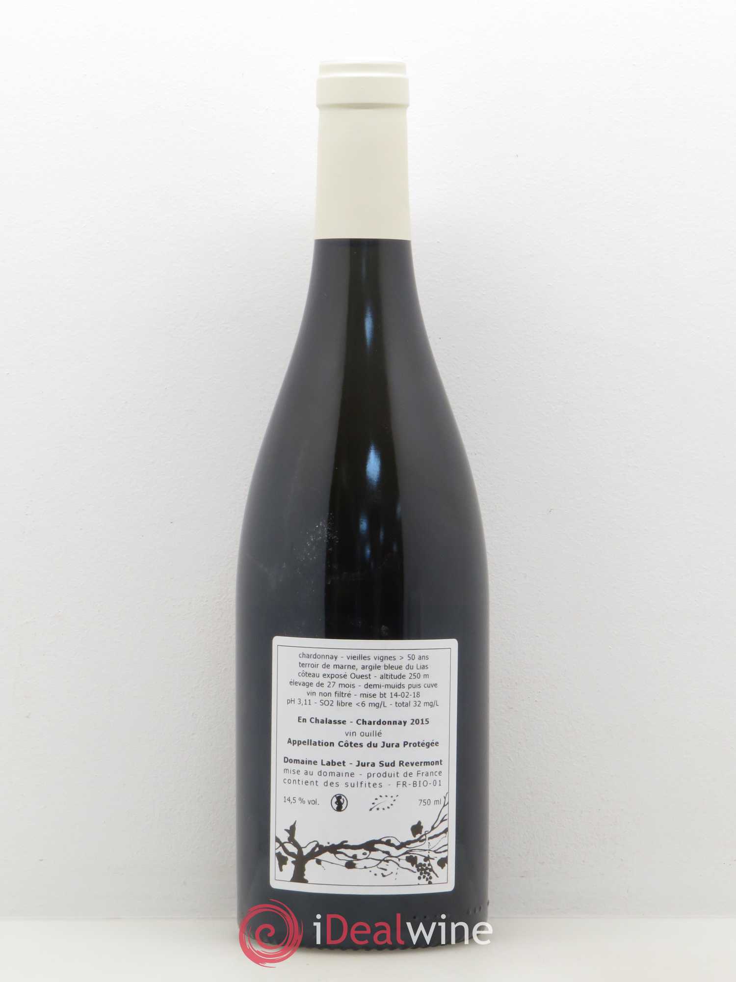 Côtes du Jura Chardonnay En Chalasses Domaine Labet 2015 - Posten von 1 Flasche - 1