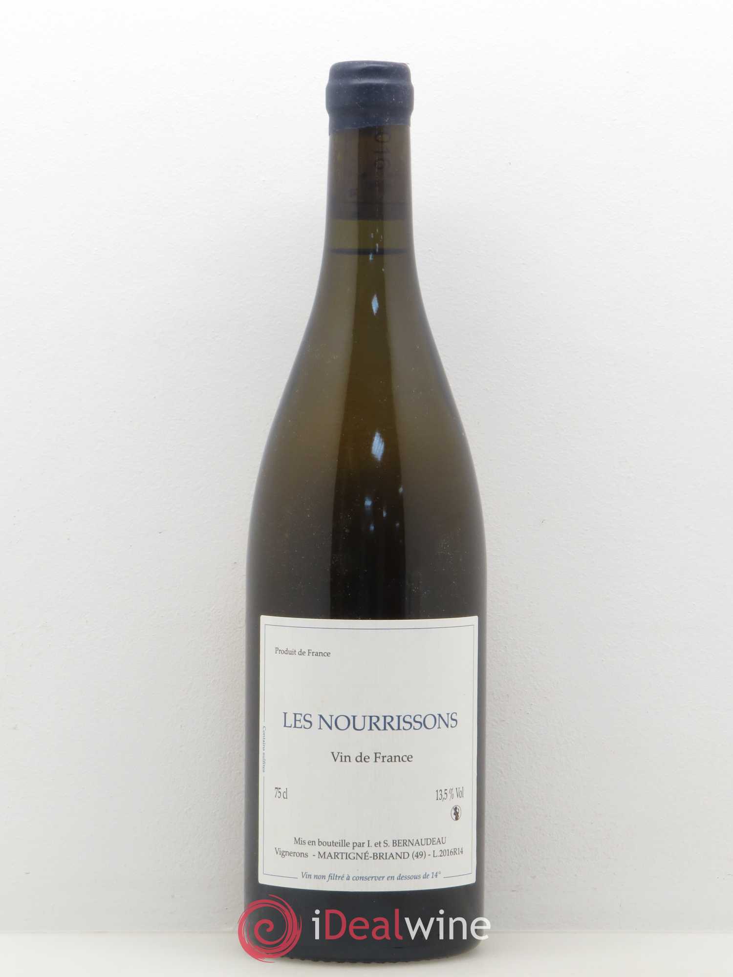 Vin de France Les Nourrissons Stéphane Bernaudeau 2016 - Lot de 1 bouteille - 0