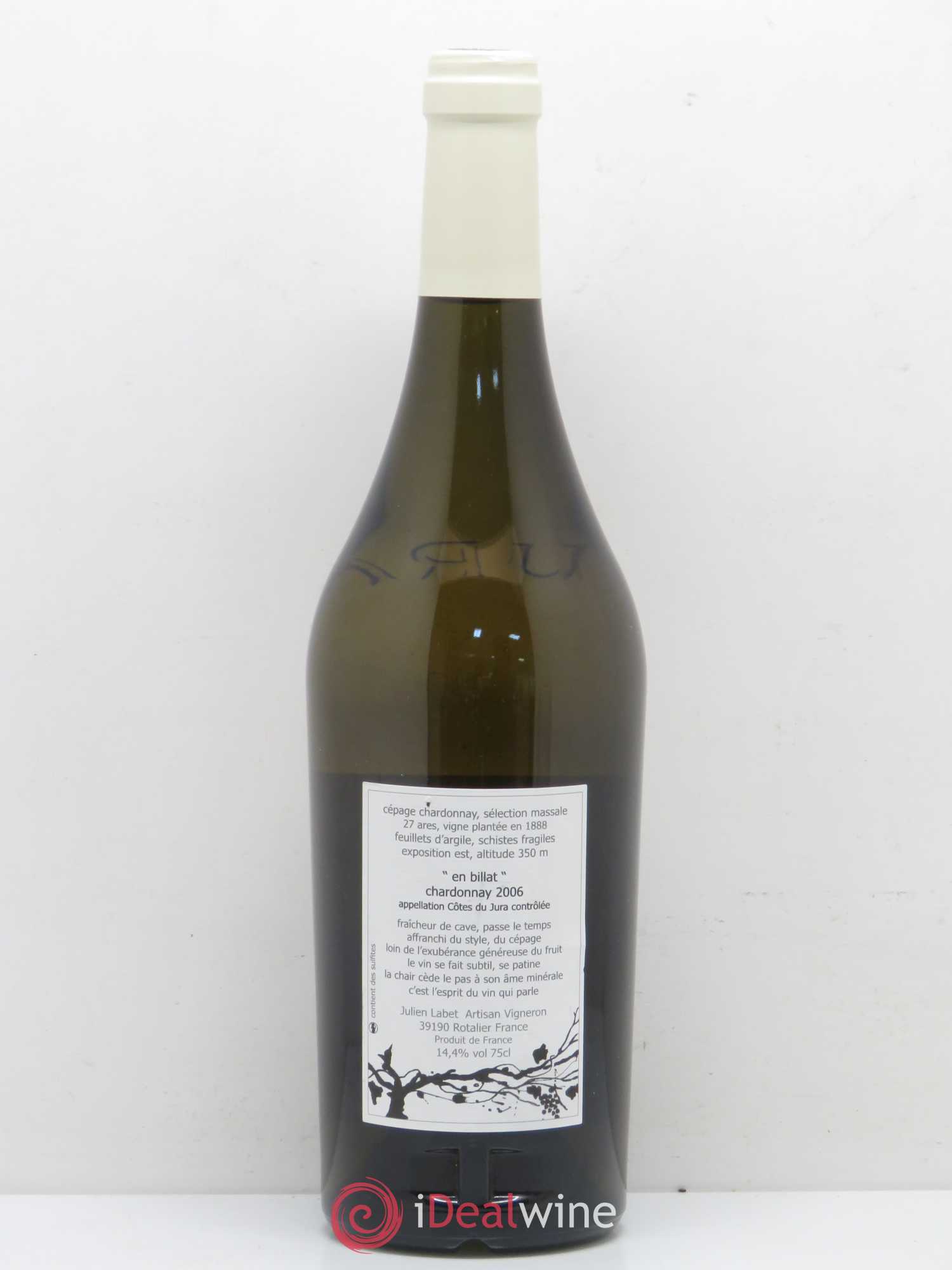 Côtes du Jura En Billat Chardonnay Labet 2006 - Posten von 1 Flasche - 1