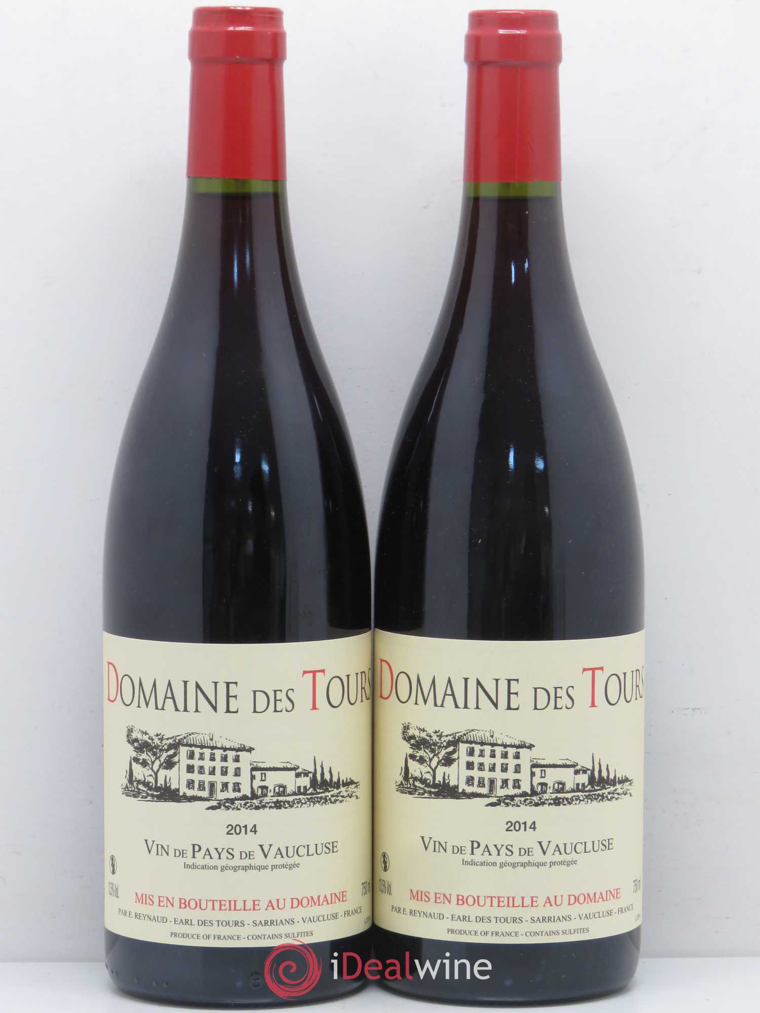 Vaucluse (Vin de Pays de Vaucluse) Domaine des Tours Emmanuel Reynaud 2014 - Lot de 2 bouteilles - 0