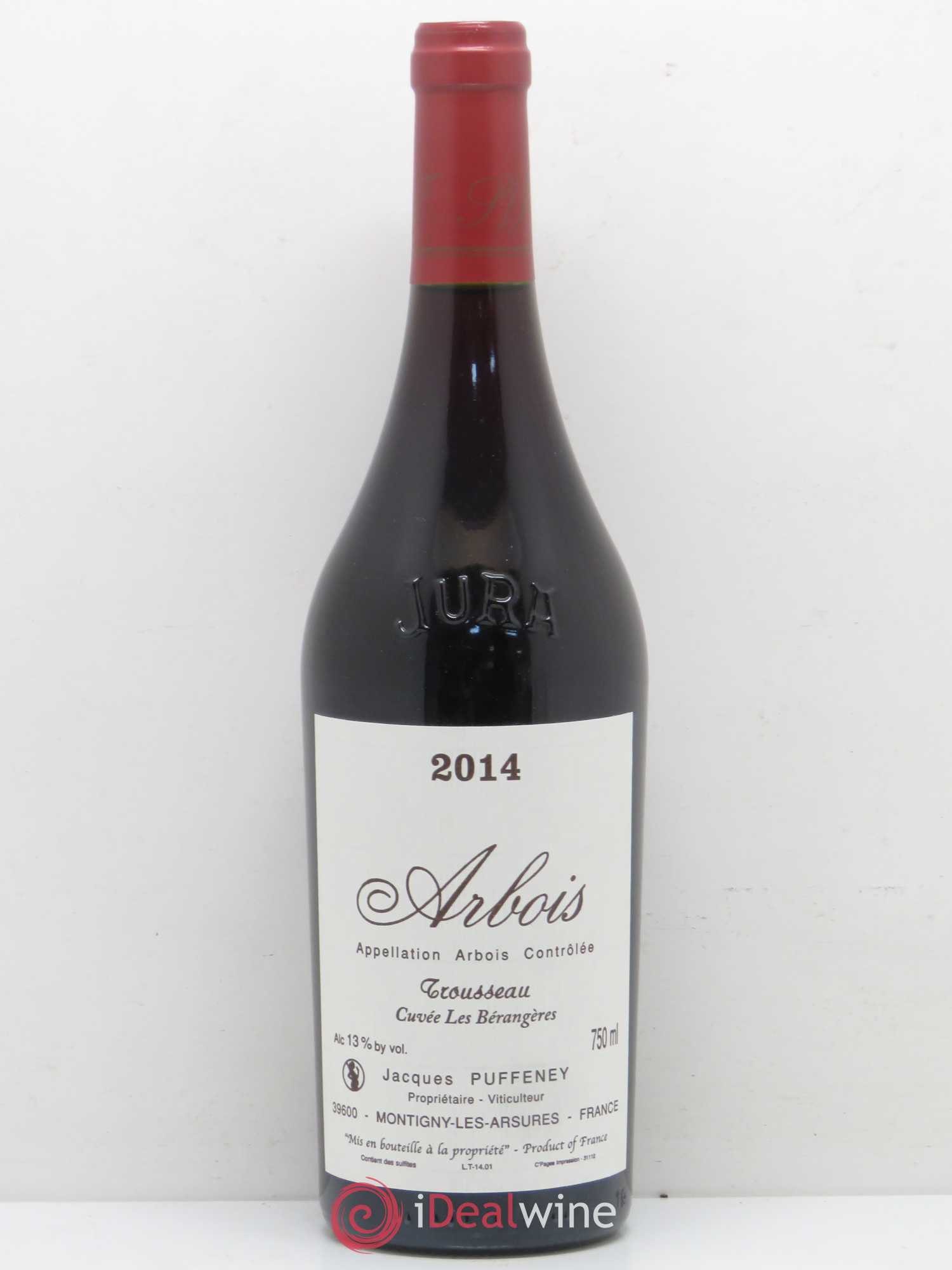 Arbois Trousseau Les Berangeres Jacques Puffeney 2014 - Posten von 1 Flasche - 0