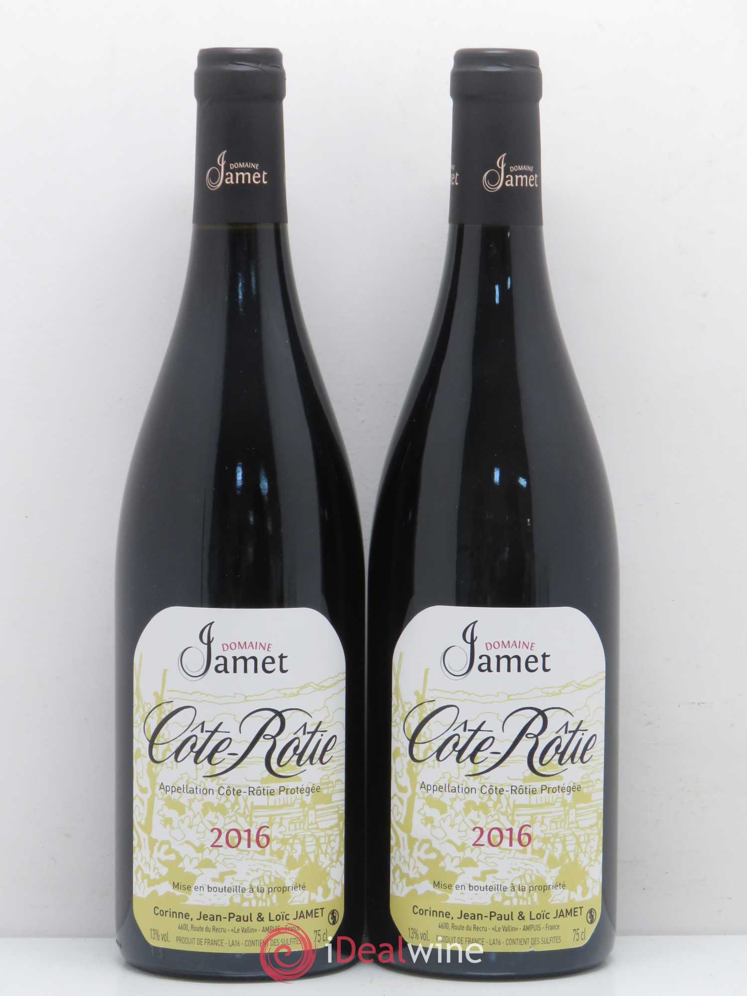 Côte-Rôtie Jamet (Domaine) 2016 - Lot de 2 bouteilles - 0