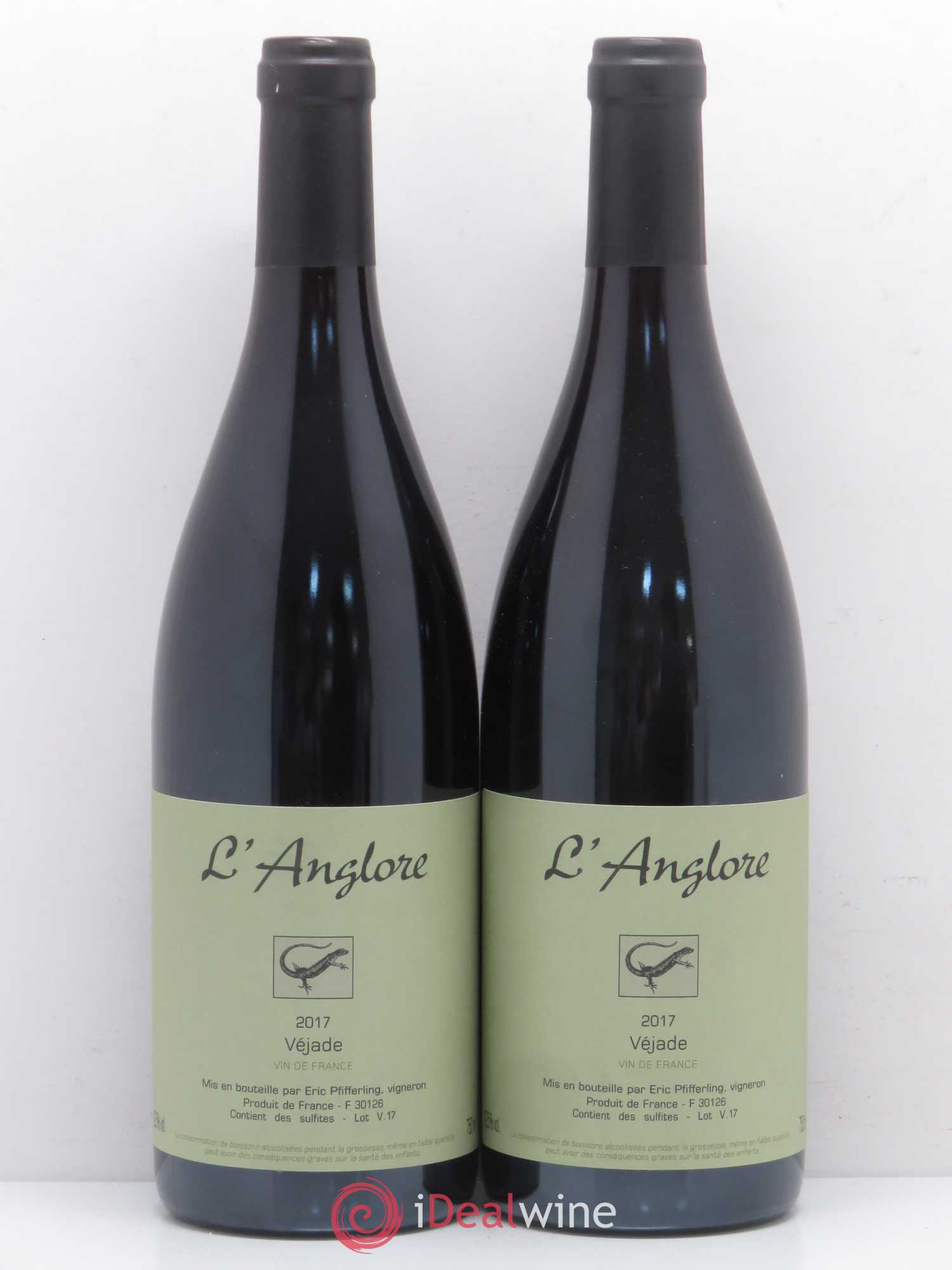 Vin de France Véjade L'Anglore 2017 - Lot de 2 bouteilles - 0