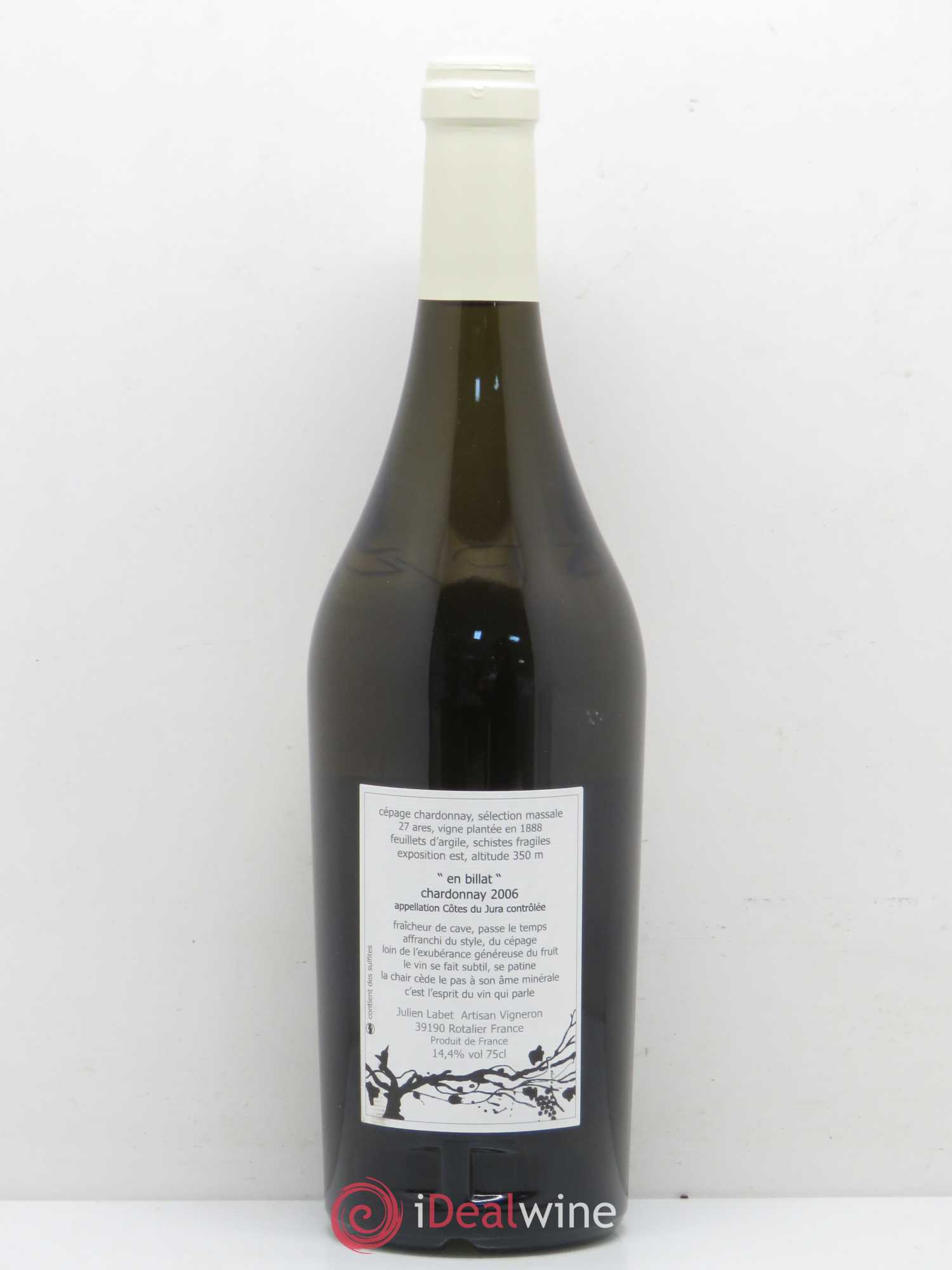 Côtes du Jura En Billat Chardonnay Labet 2006 - Posten von 1 Flasche - 1