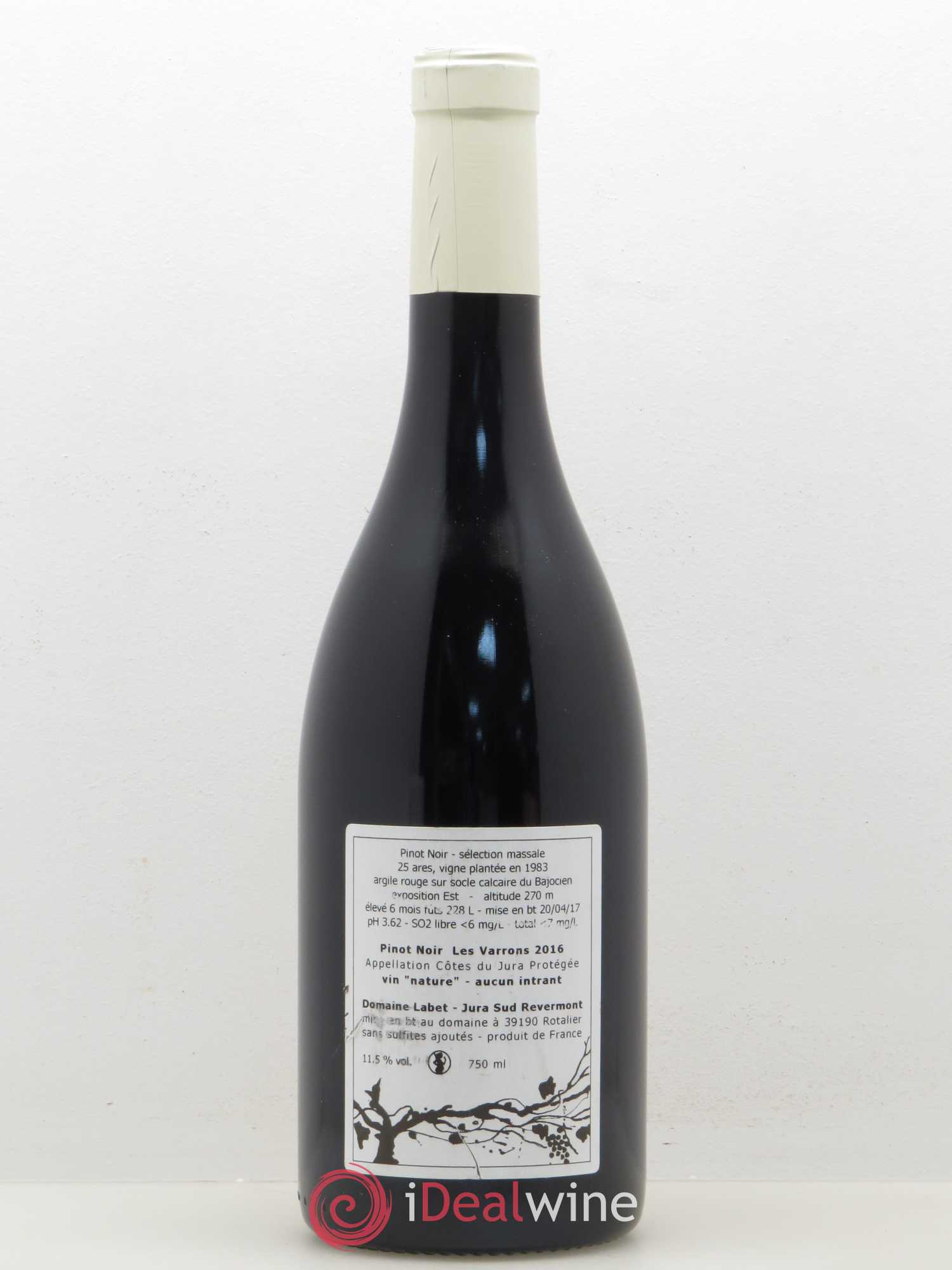 Côtes du Jura Pinot Noir Les Varrons Labet 2016 - Posten von 1 Flasche - 1