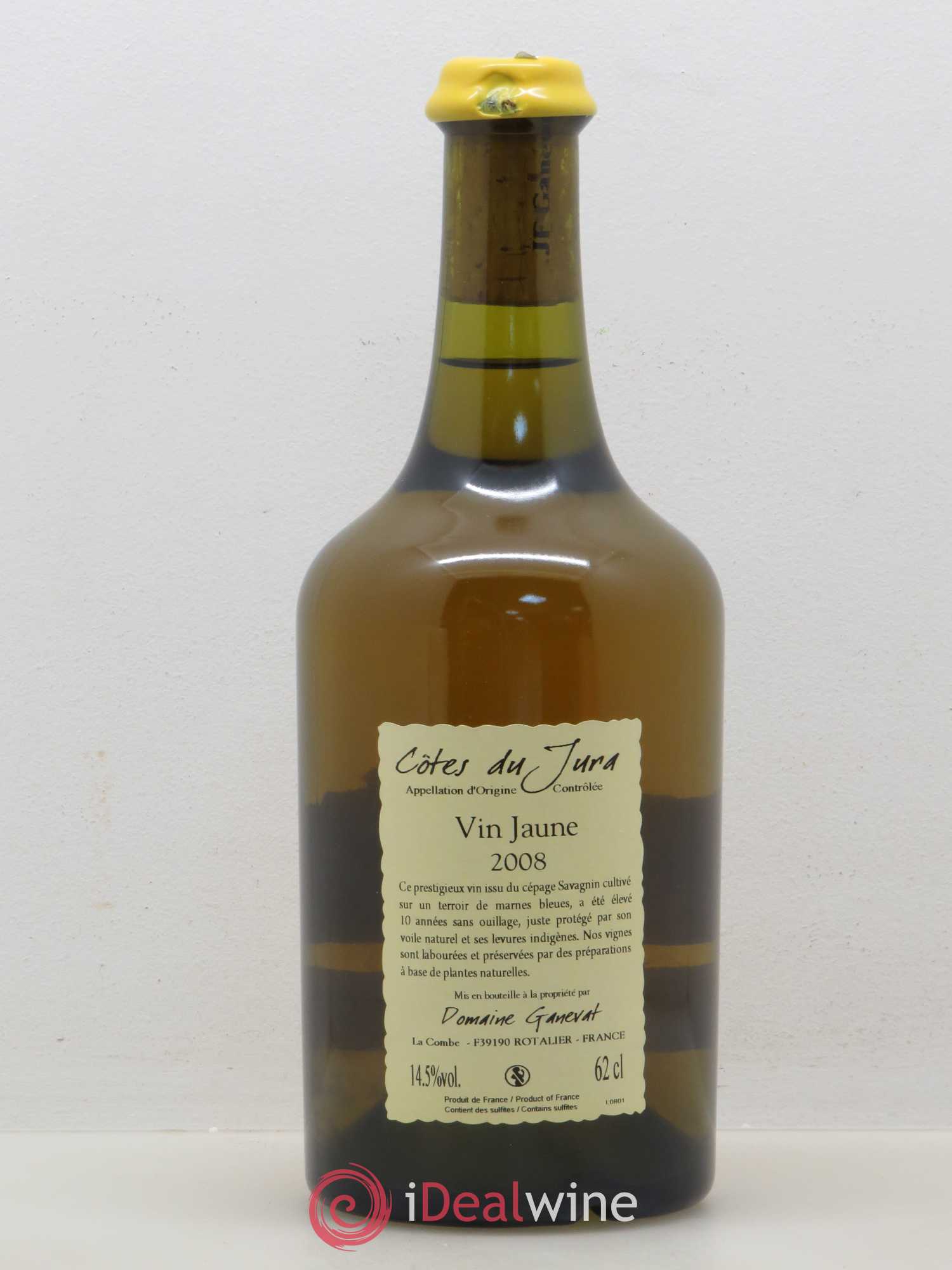 Côtes du Jura Vin Jaune Jean-François Ganevat (Domaine) 2008 - Lot de 1 bouteille - 1