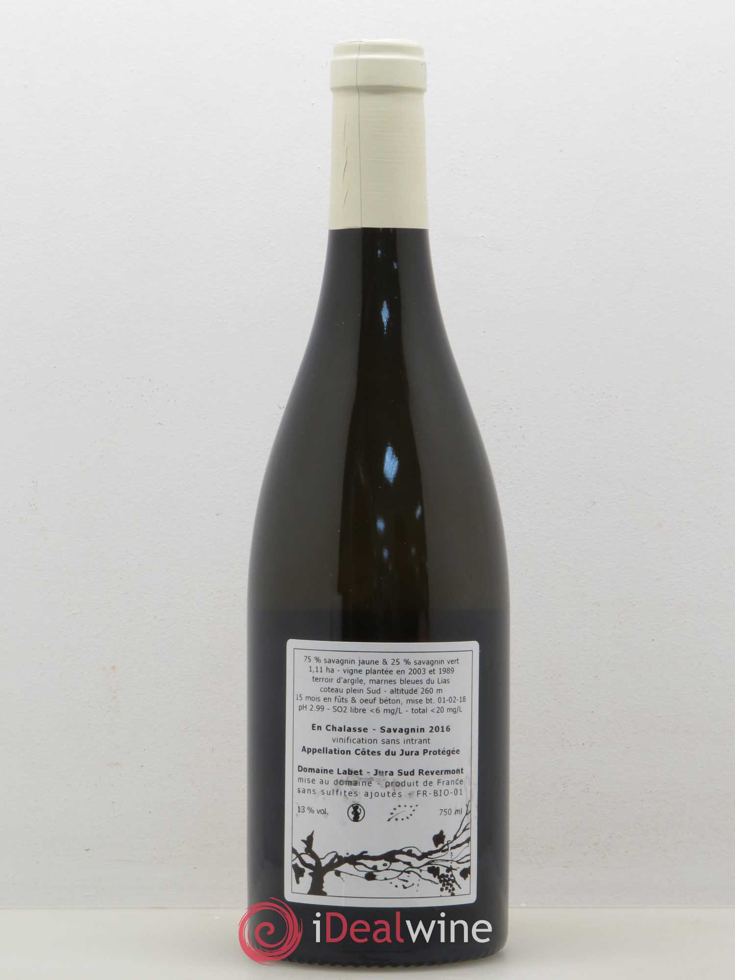 Côtes du Jura Fleur de savagnin En chalasses Labet 2016 - Posten von 1 Flasche - 1