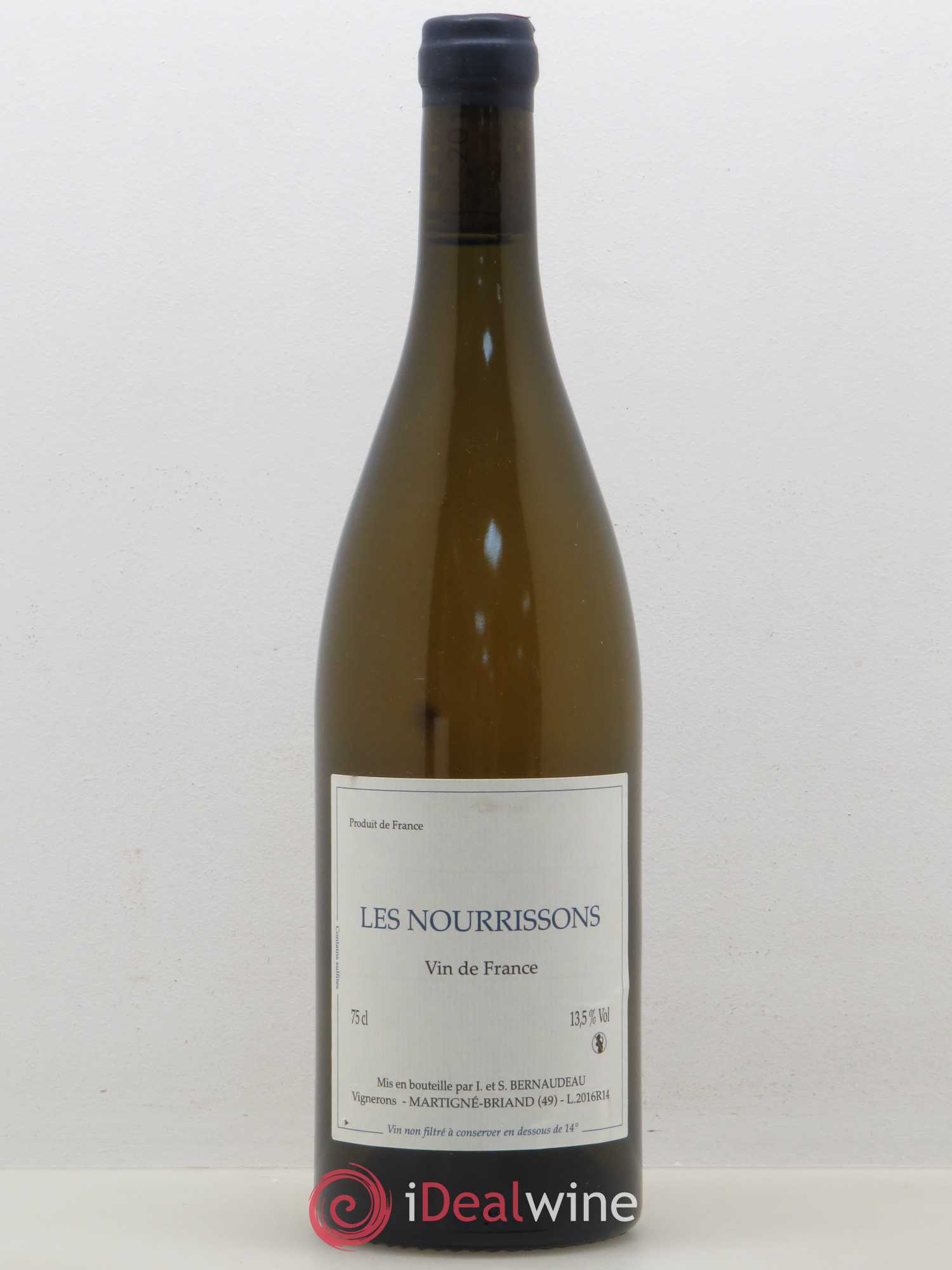 Vin de France Les Nourrissons Stéphane Bernaudeau 2016 - Lot de 1 bouteille - 0