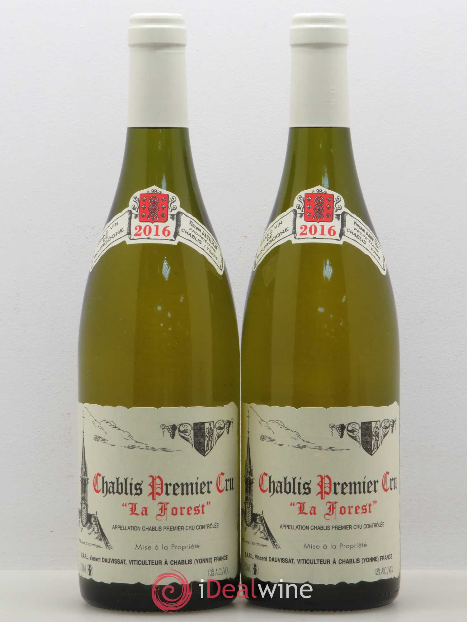Chablis 1er Cru La Forest Vincent Dauvissat (Domaine) 2016 - Lot de 2 bouteilles - 0