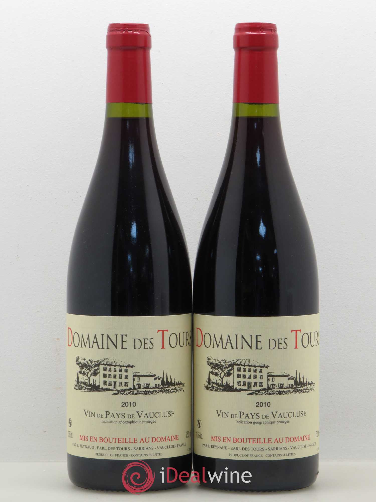Vaucluse (Vin de Pays de Vaucluse) Domaine des Tours Emmanuel Reynaud 2010 - Lot de 2 bouteilles - 0