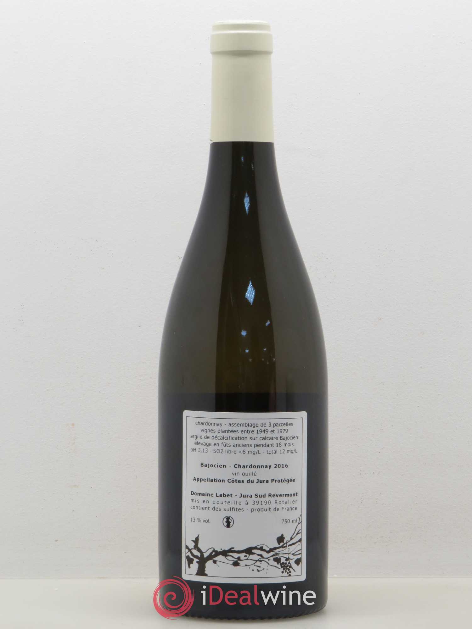Côtes du Jura Chardonnay Bajocien Labet 2016 - Posten von 1 Flasche - 1