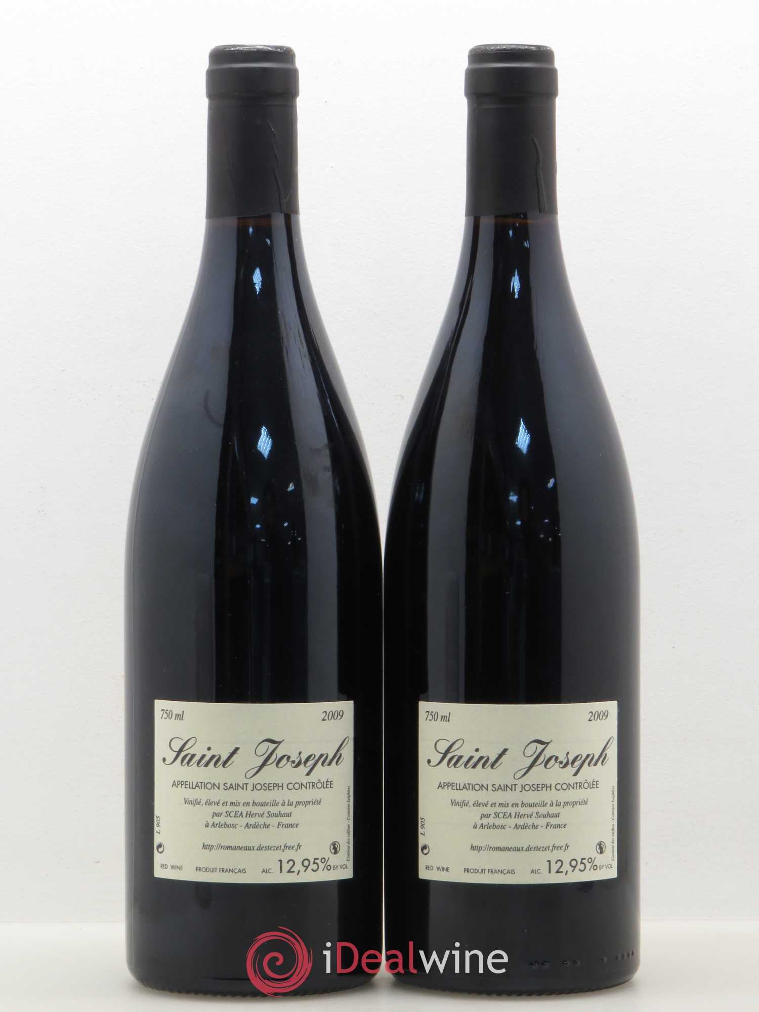 Saint-Joseph Sainte Epine Hervé Souhaut - Domaine Romaneaux-Destezet 2009 - Lot de 2 bouteilles - 1