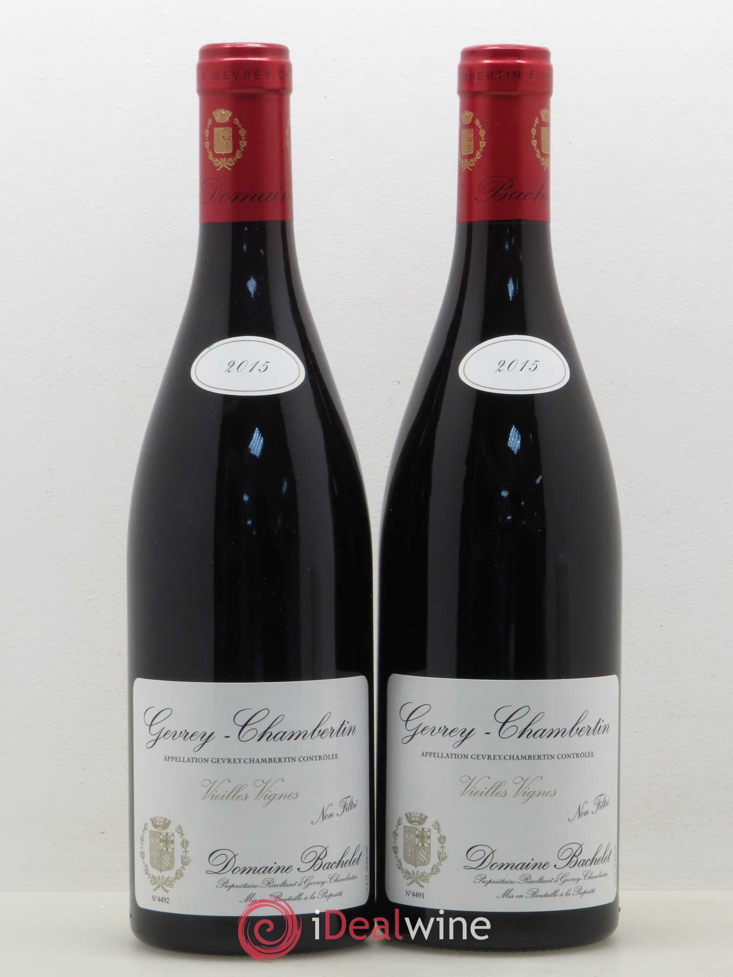 Gevrey-Chambertin Vieilles Vignes Denis Bachelet 2015 - Posten von 2 Flaschen - 0