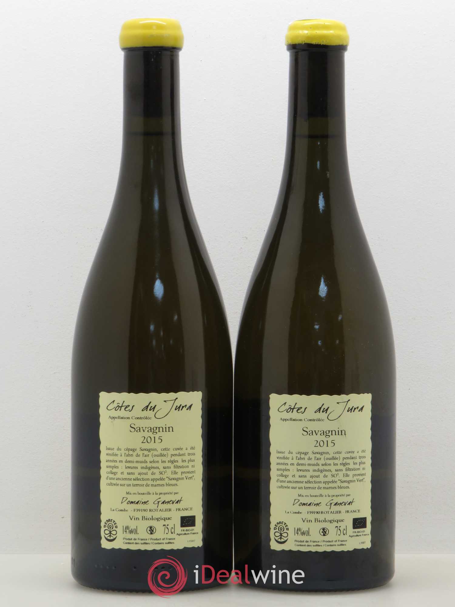 Côtes du Jura Les Chalasses Marnes Bleues Jean-François Ganevat (Domaine) 2015 - Lot de 2 bouteilles - 1
