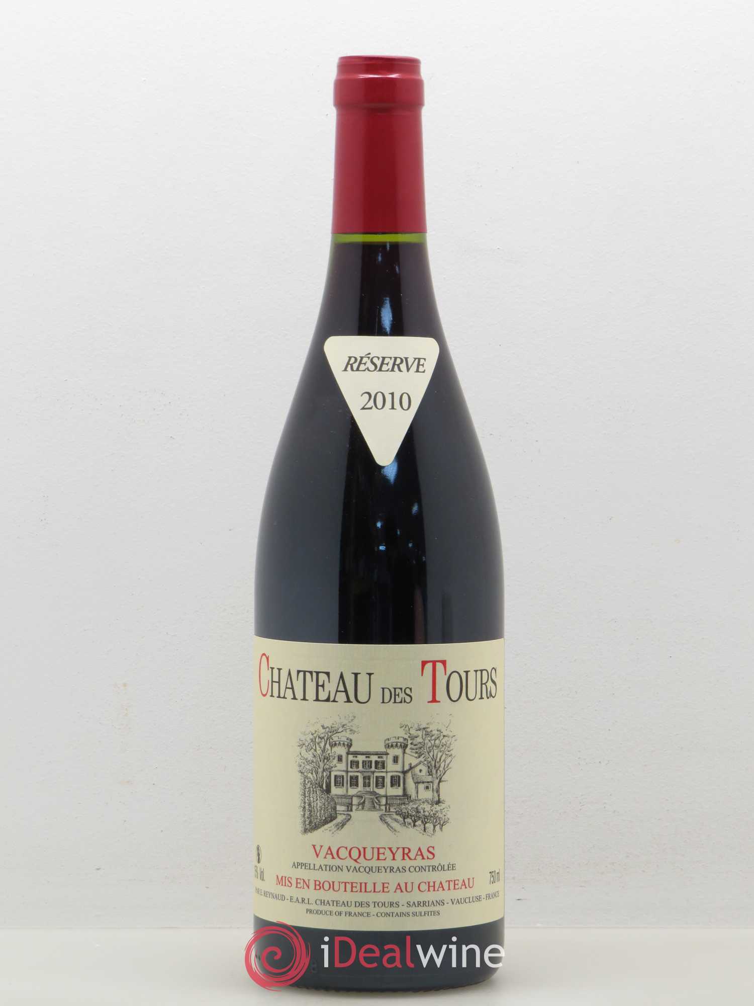 Vacqueyras Château des Tours Emmanuel Reynaud 2010 - Lot de 1 bouteille - 0