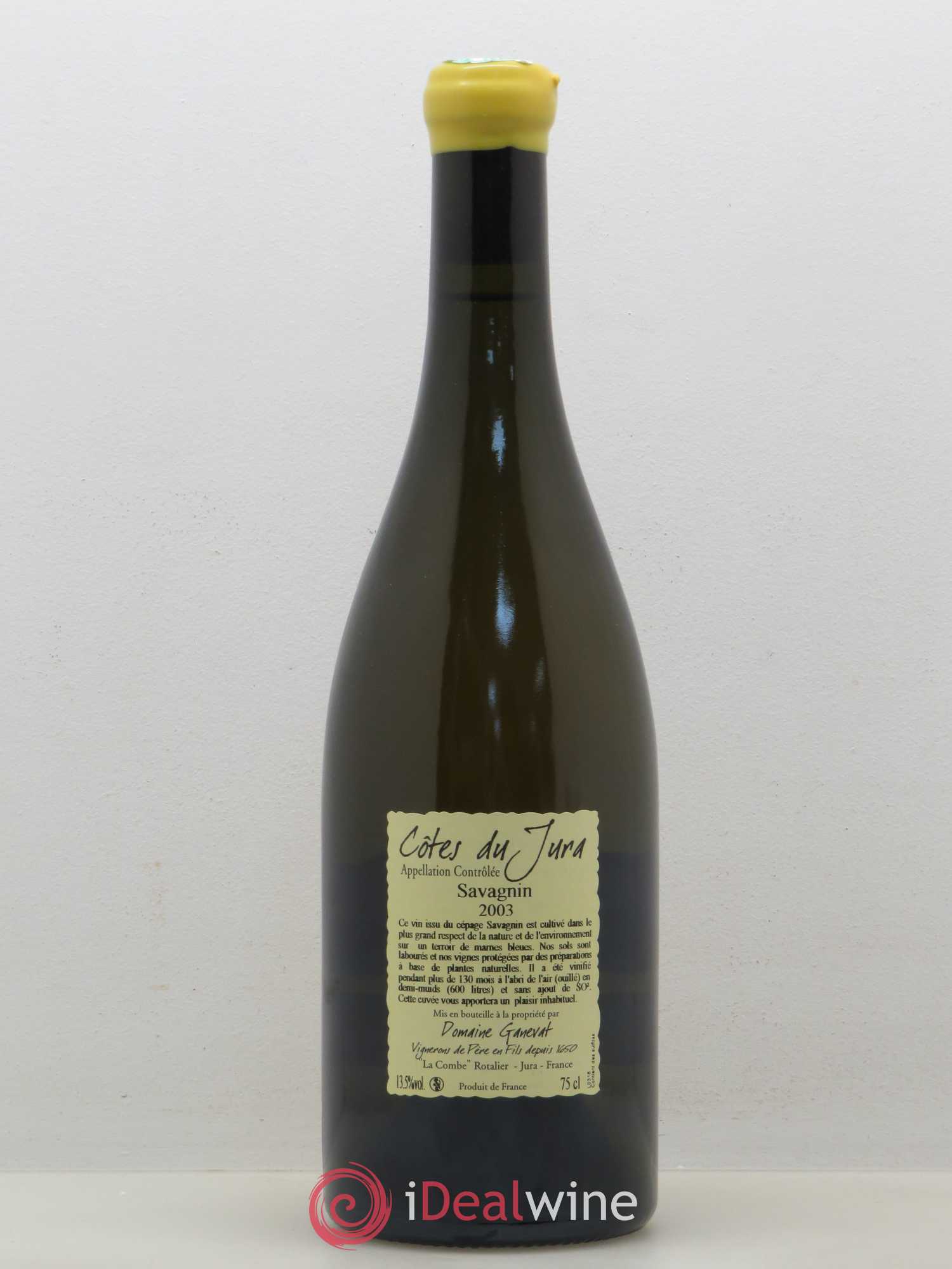 Côtes du Jura Les Vignes de mon Père Jean-François Ganevat (Domaine) 2003 - Lot de 1 bouteille - 1
