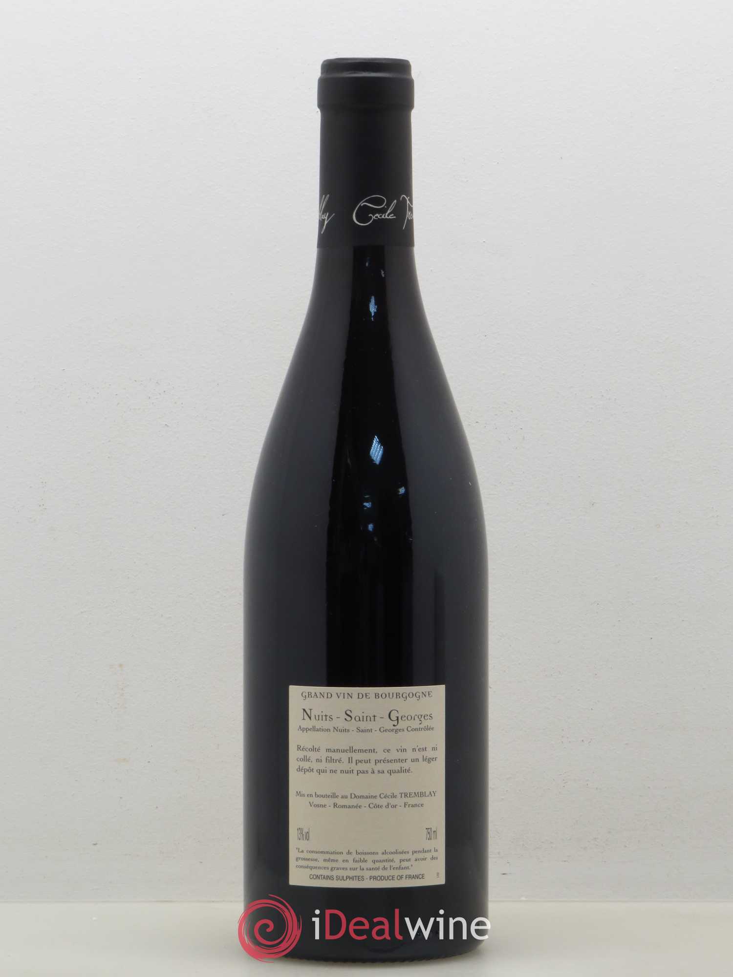 Nuits-Saint-Georges Albuca Cécile Tremblay 2016 - Lot de 1 bouteille - 1