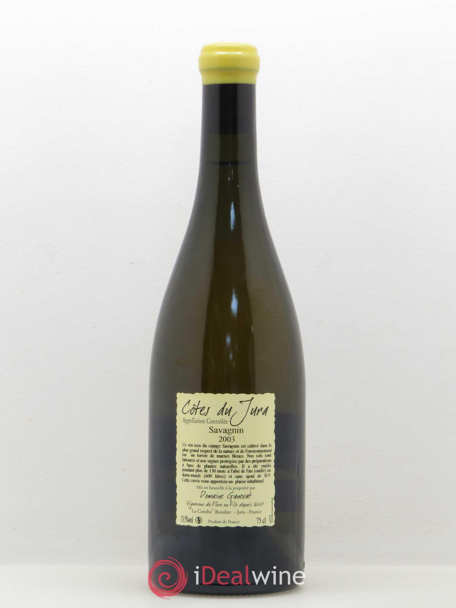 Côtes du Jura Les Vignes de mon Père Jean-François Ganevat (Domaine) 2003 - Lot de 1 bouteille - 1