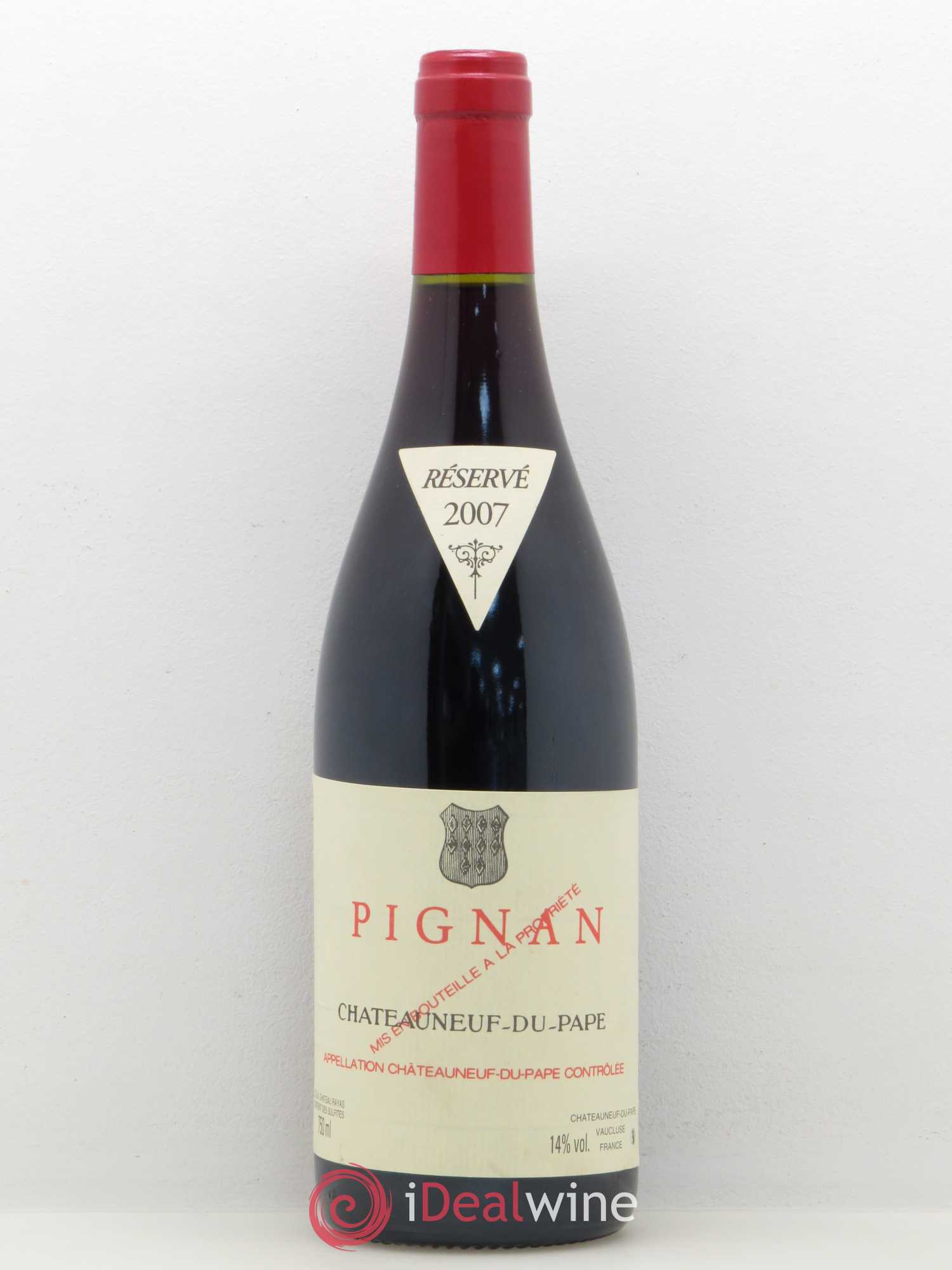 Châteauneuf-du-Pape Pignan Emmanuel Reynaud 2007 - Lot de 1 bouteille - 0