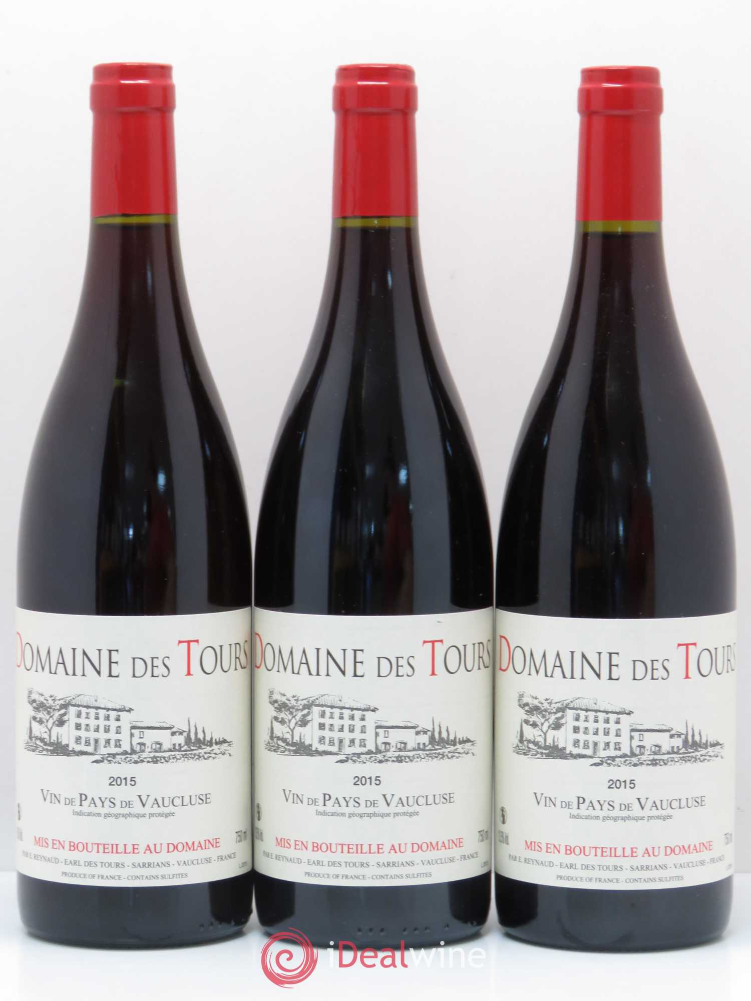 Vaucluse (Vin de Pays de Vaucluse) Domaine des Tours Emmanuel Reynaud 2015 - Lot de 6 bouteilles - 1