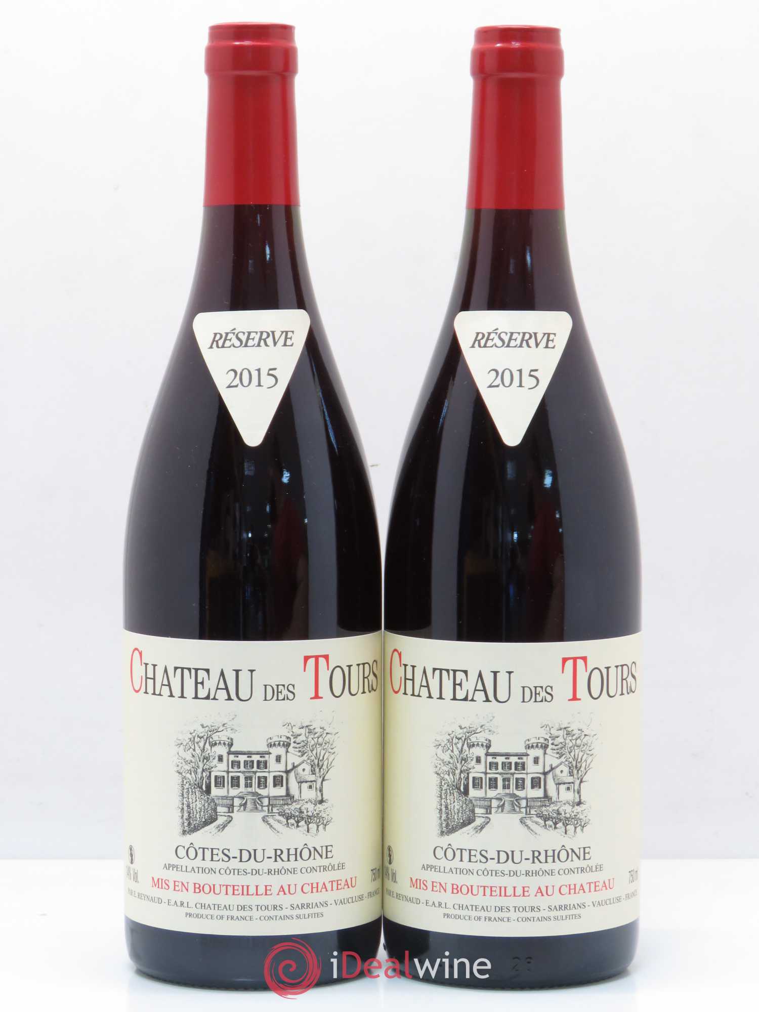 Côtes-du-Rhône Château des Tours Emmanuel Reynaud 2015 - Lot de 2 bouteilles - 0