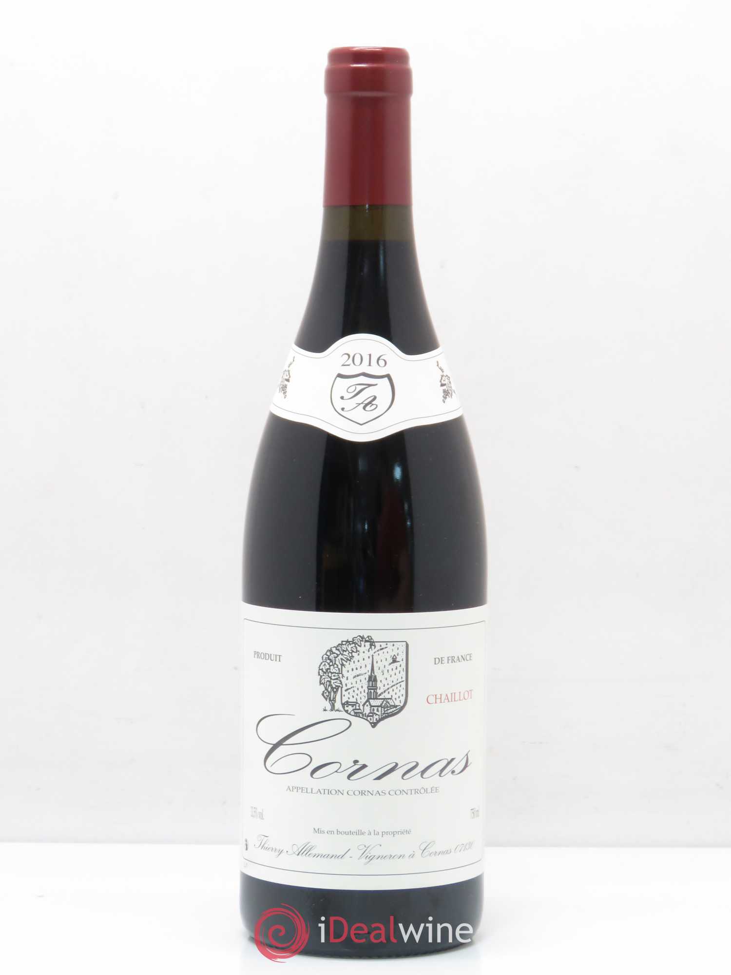 Cornas Chaillot Thierry Allemand 2016 - Lot de 1 bouteille - 0