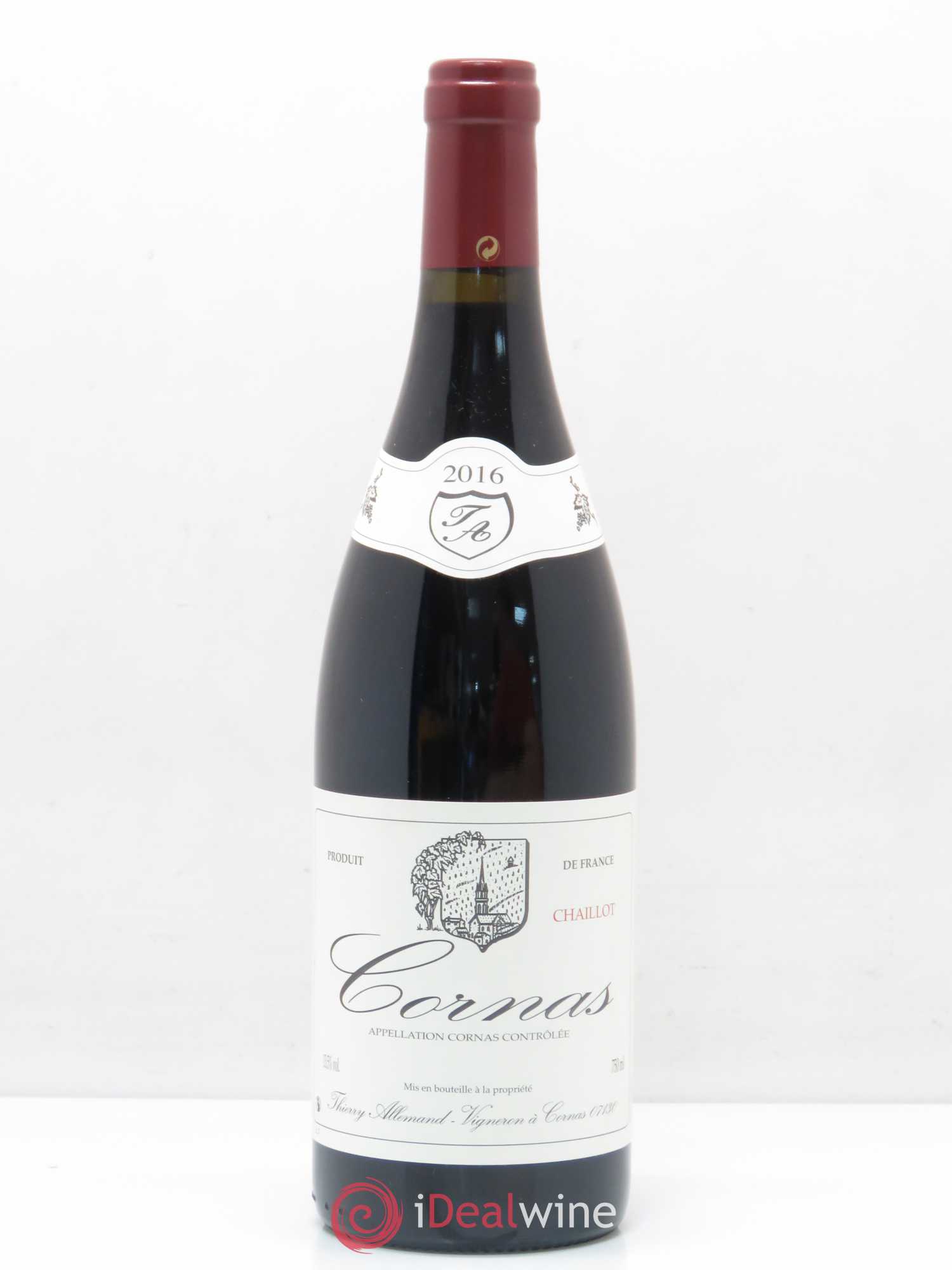 Cornas Chaillot Thierry Allemand 2016 - Lot de 1 bouteille - 0