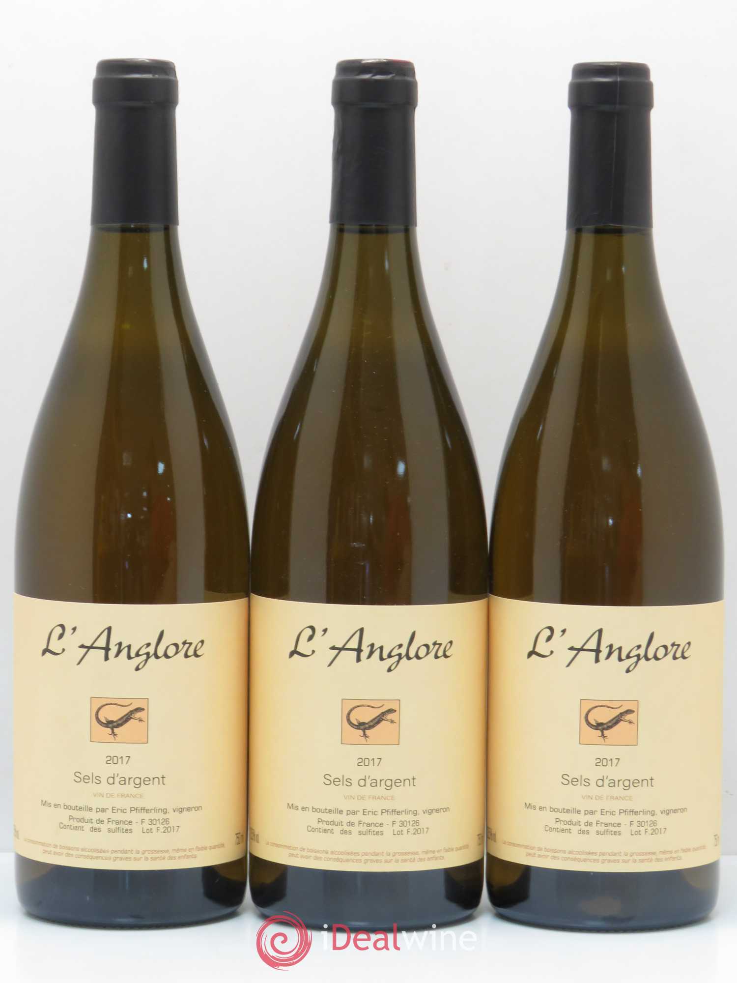 Vin de France Sels d'argent L'Anglore 2017 - Lot de 3 bouteilles - 0