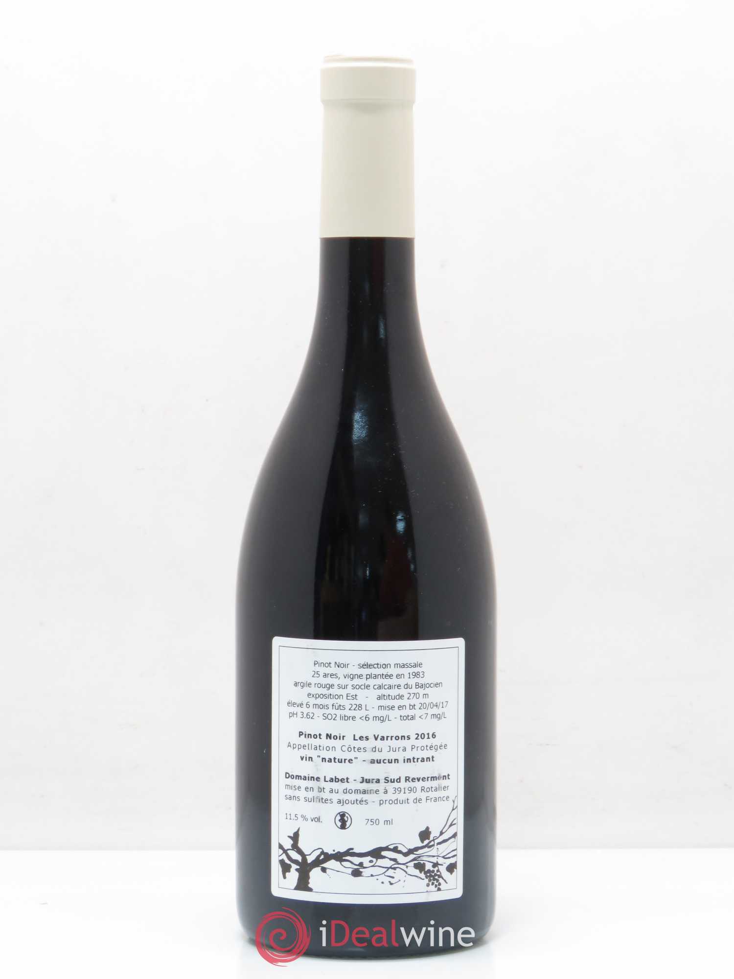 Côtes du Jura Les Varrons Labet 2016 - Posten von 1 Flasche - 1