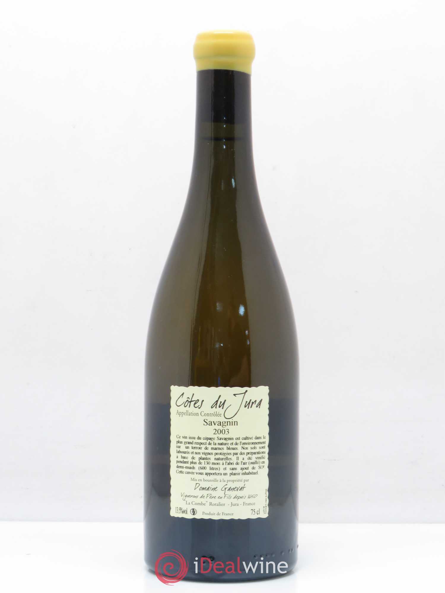 Côtes du Jura Les Vignes de mon Père Jean-François Ganevat (Domaine) 2003 - Lot de 1 bouteille - 1
