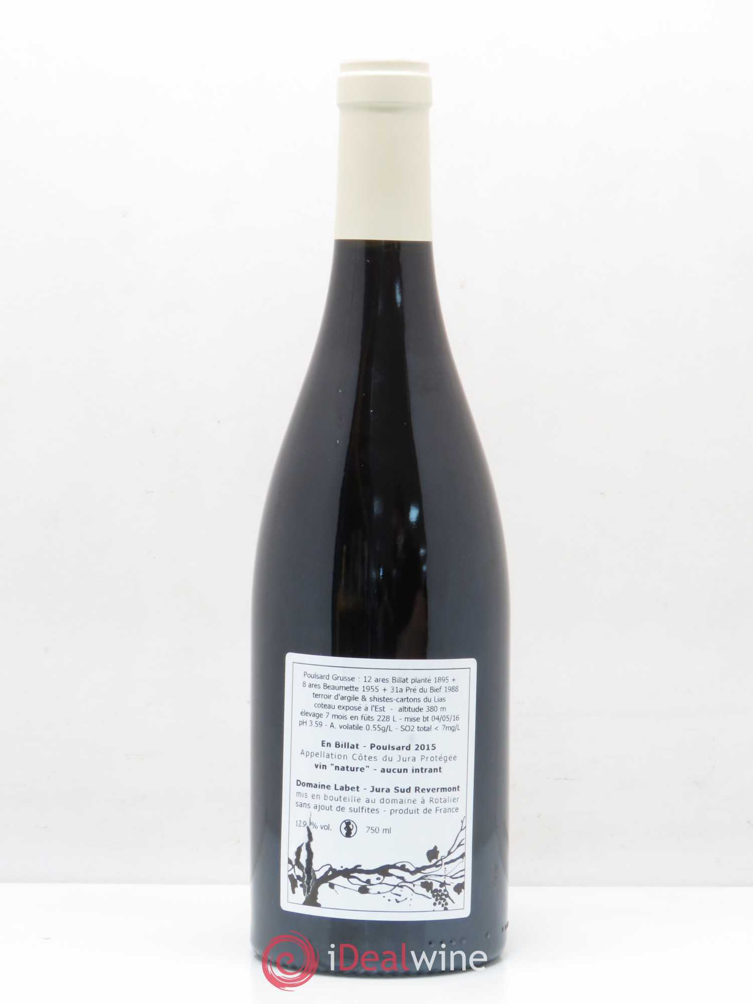 Côtes du Jura Poulsard En Billat Labet 2015 - Posten von 1 Flasche - 1