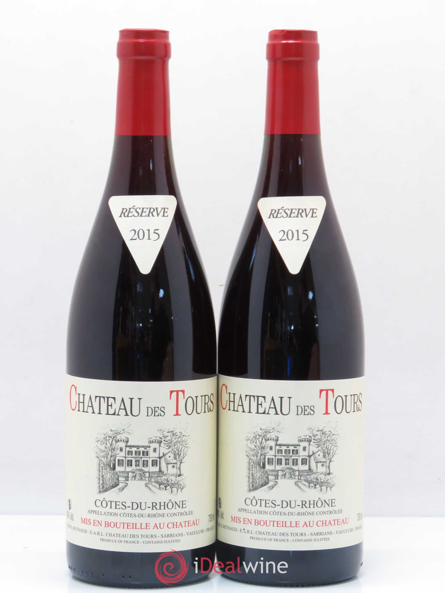 Côtes-du-Rhône Château des Tours Emmanuel Reynaud 2015 - Lot de 2 bouteilles - 0